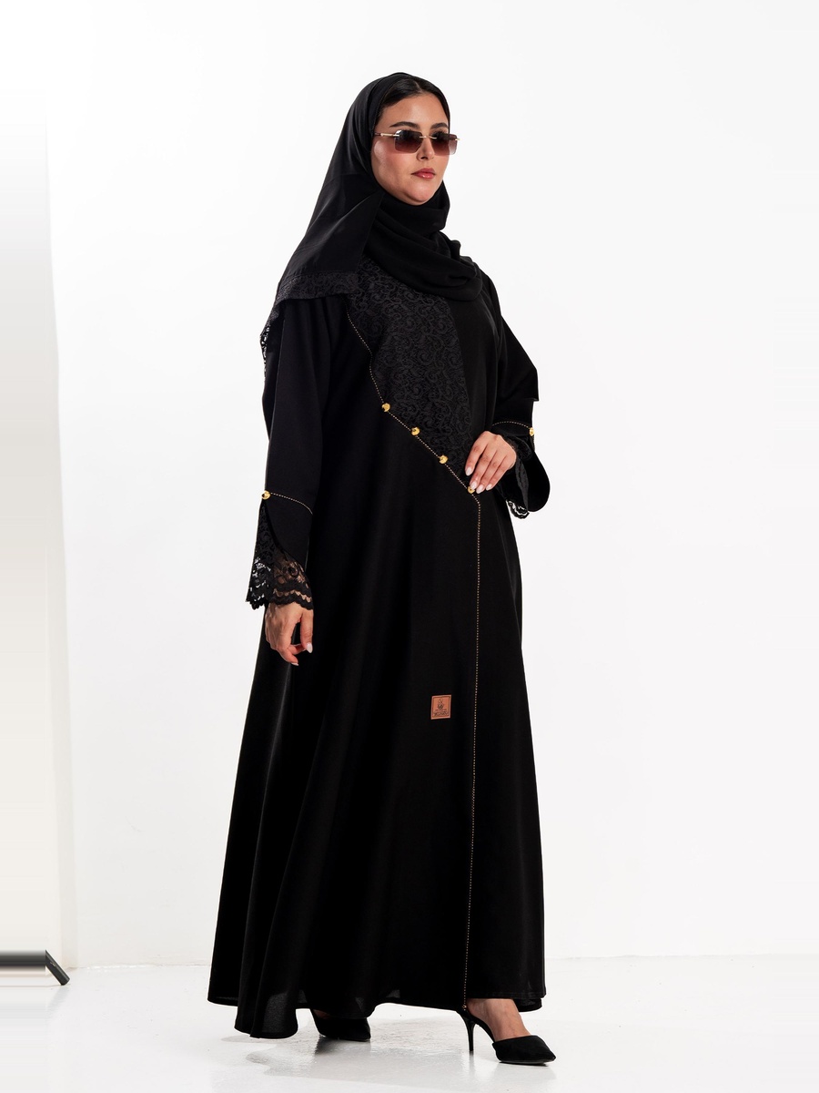 Taghreed Abaya with Lace Insert