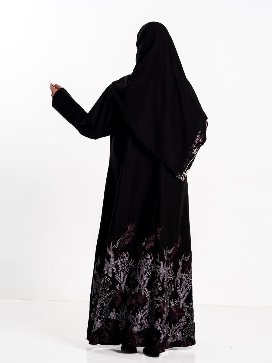 Najoud Abaya with Hem Embroidery