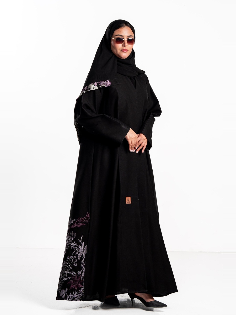 Najoud Abaya with Hem Embroidery