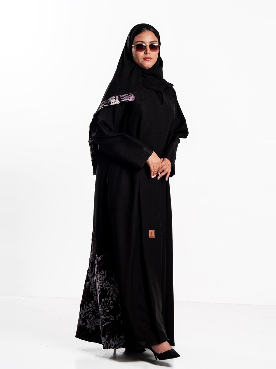 Najoud Abaya with Hem Embroidery
