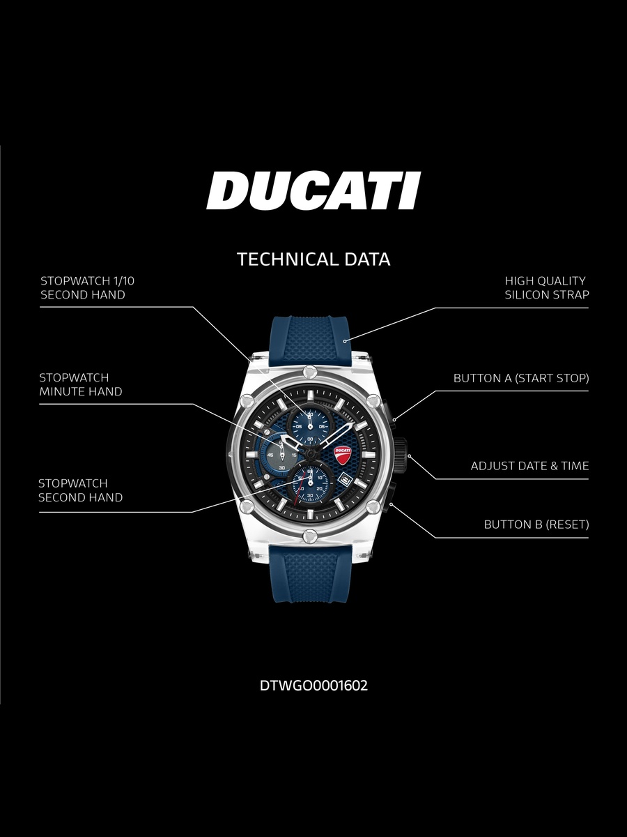 DT010 Men Chronograph Watch, 56mm