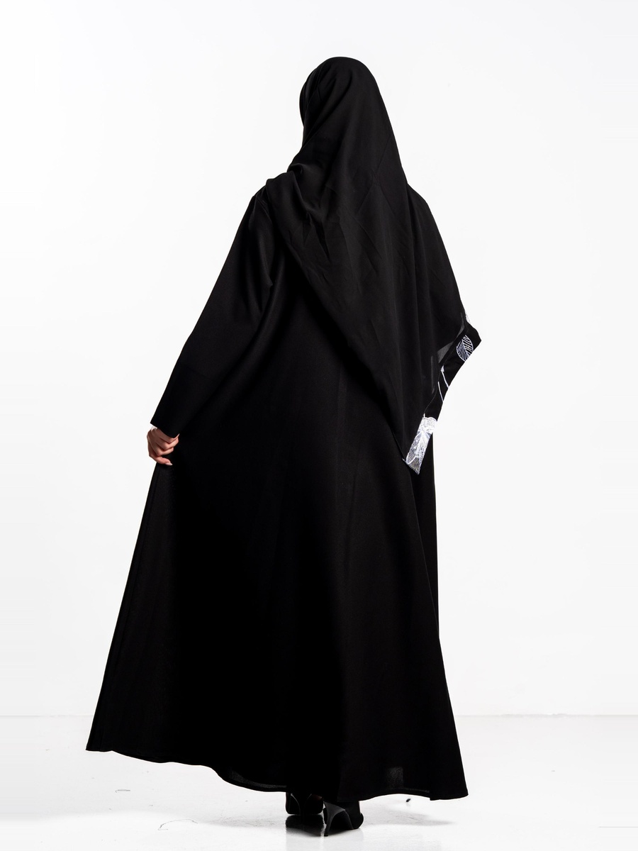 Ashwaq Abaya with Floral Embroidery