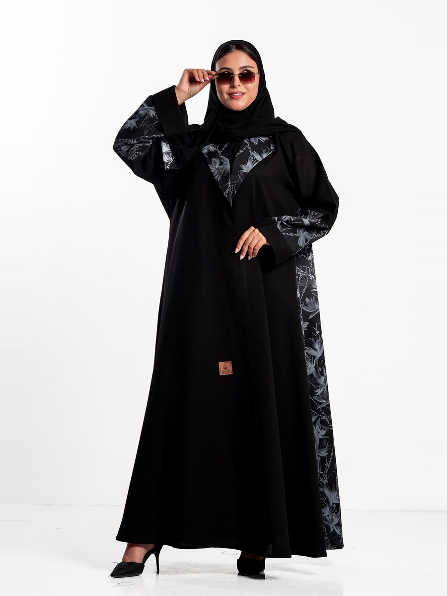 Najla Abaya with Floral Print