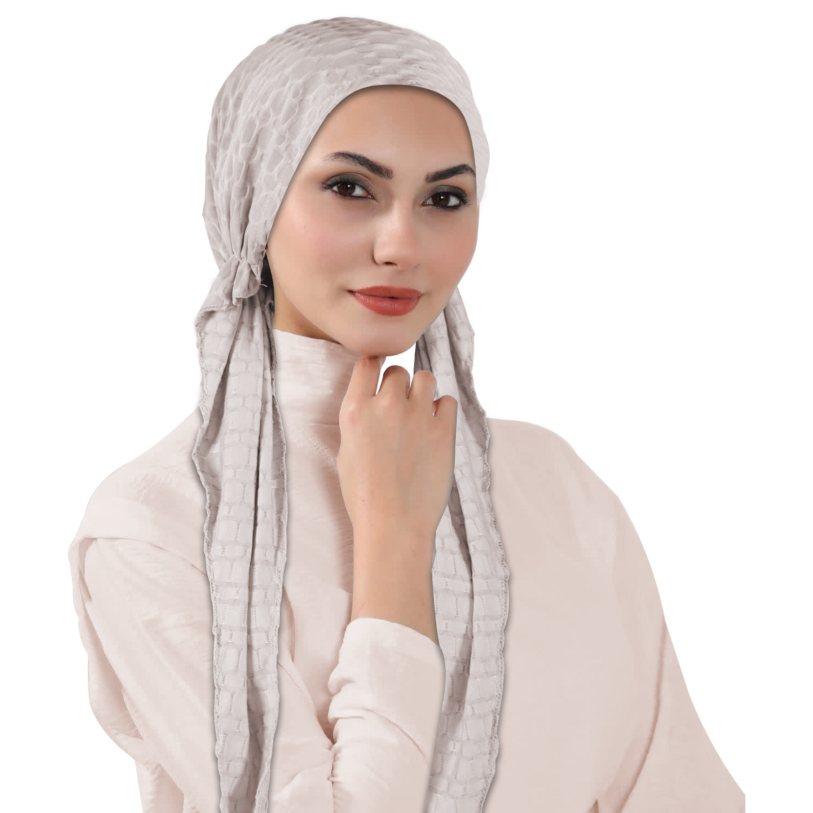 حجاب سادة أصفر