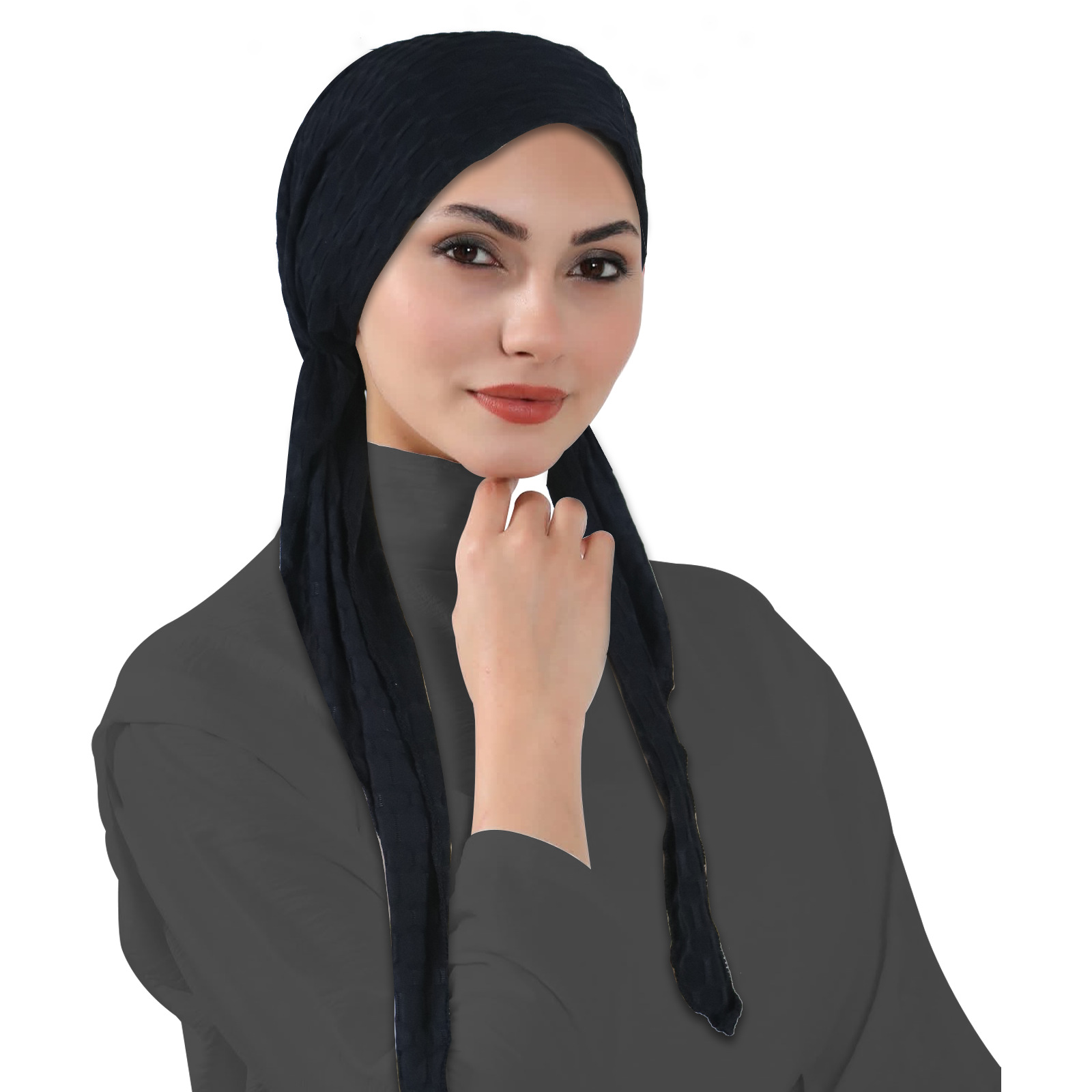 حجاب سادة أسود