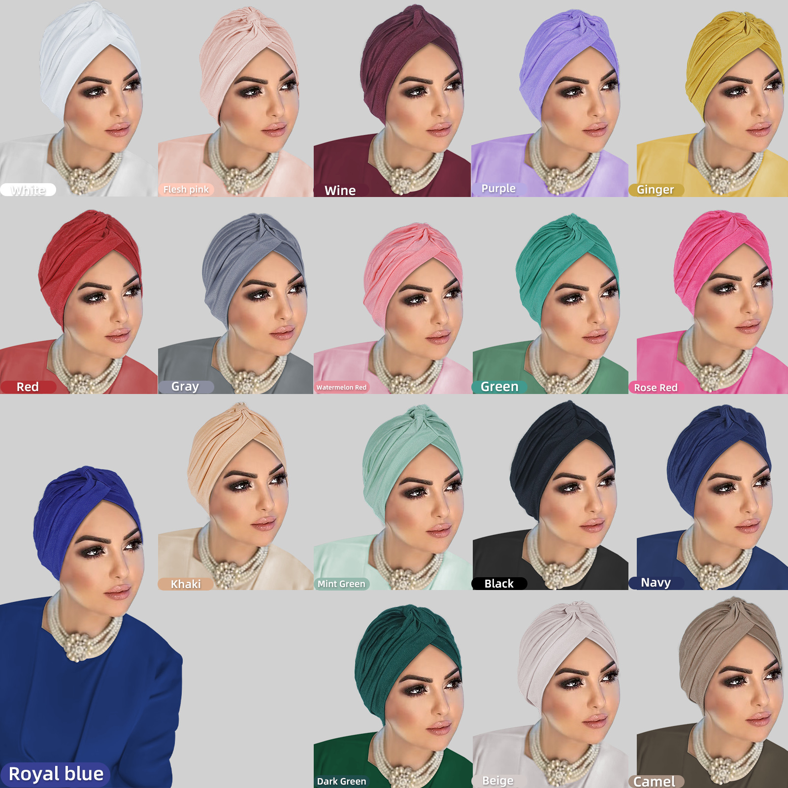 Dark Blue Turban Headwrap