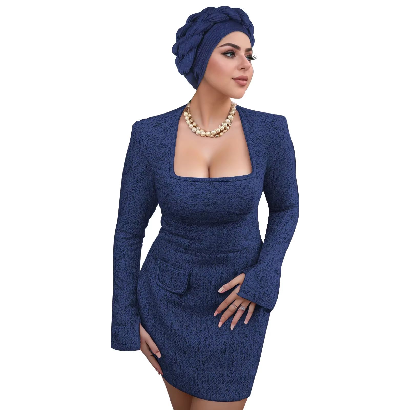توربان أنيق ومحتشم سادة