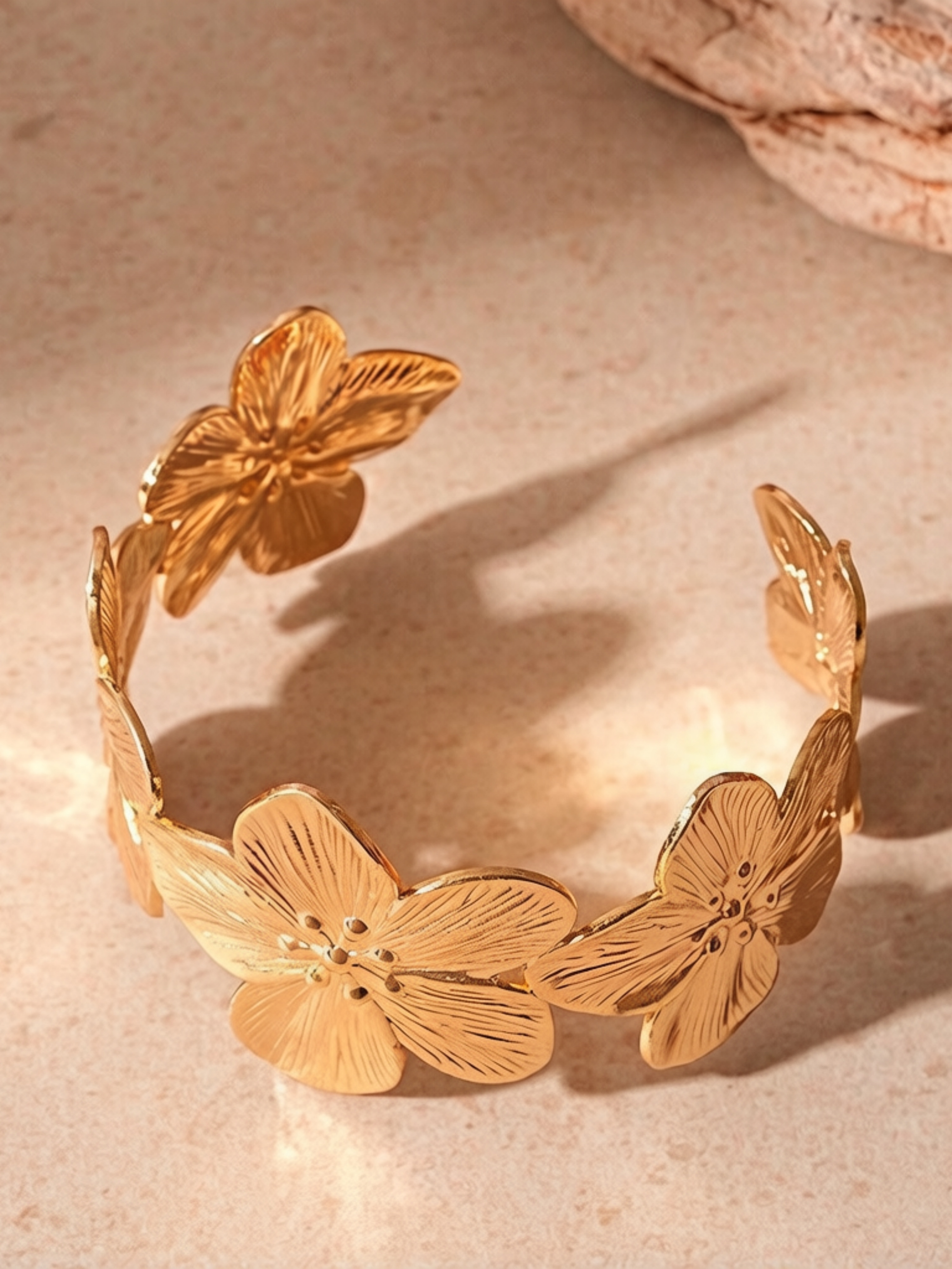 Flower Cuff Bracelet