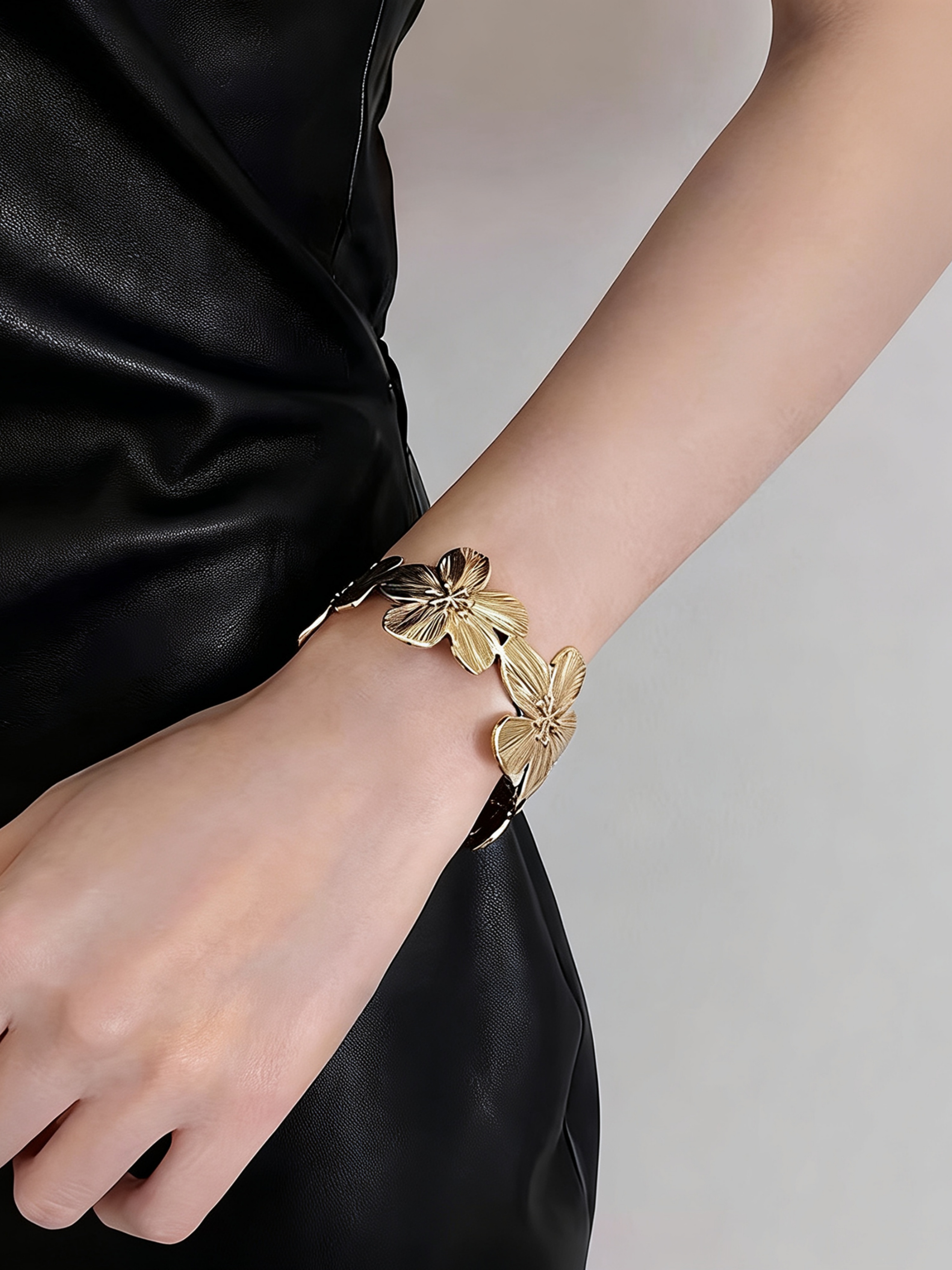 Flower Cuff Bracelet