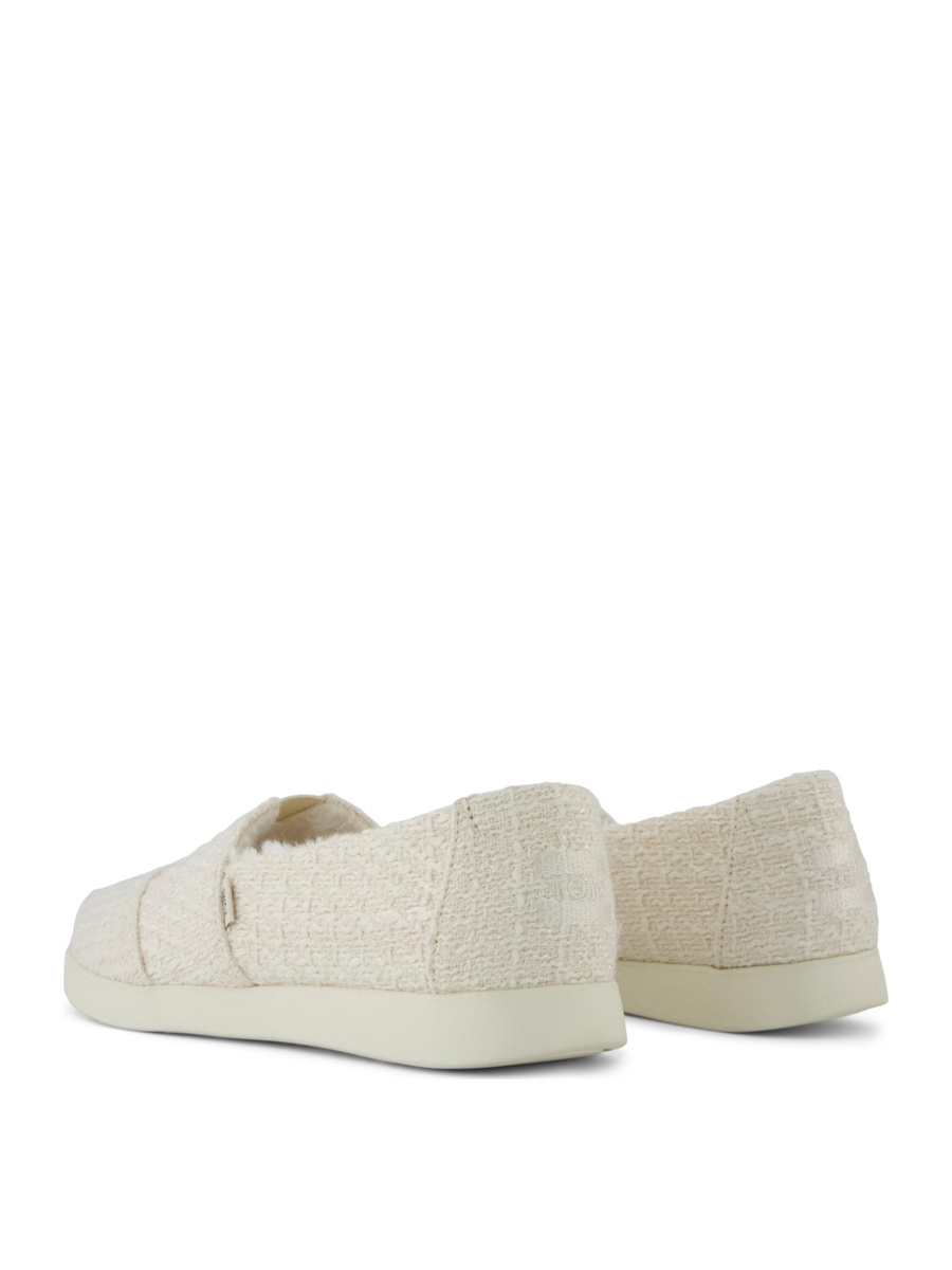 Textured Canvas Slip-On Shoes with Faux Fur Lining