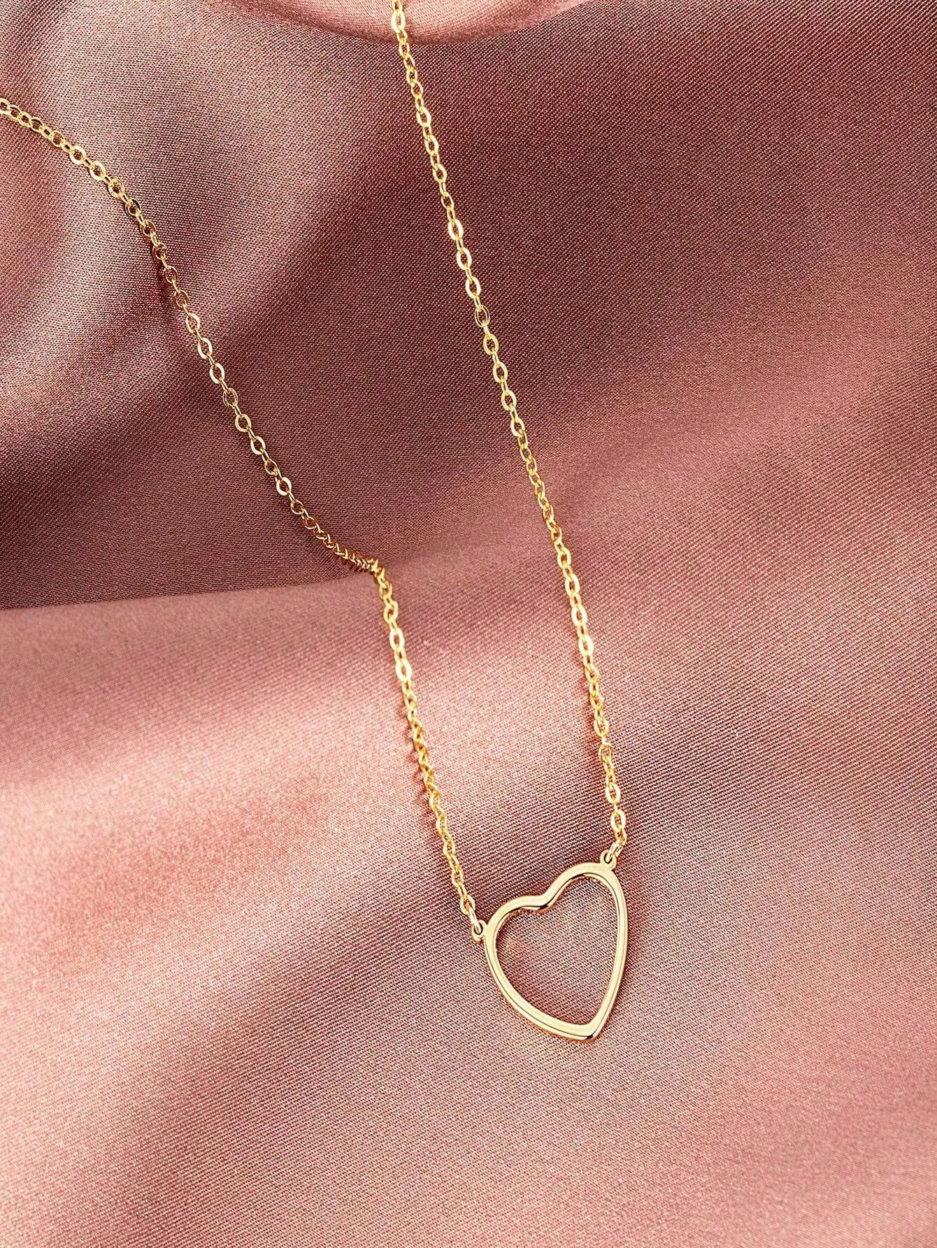 Stainless Steel Mini Heart Pendant Necklace