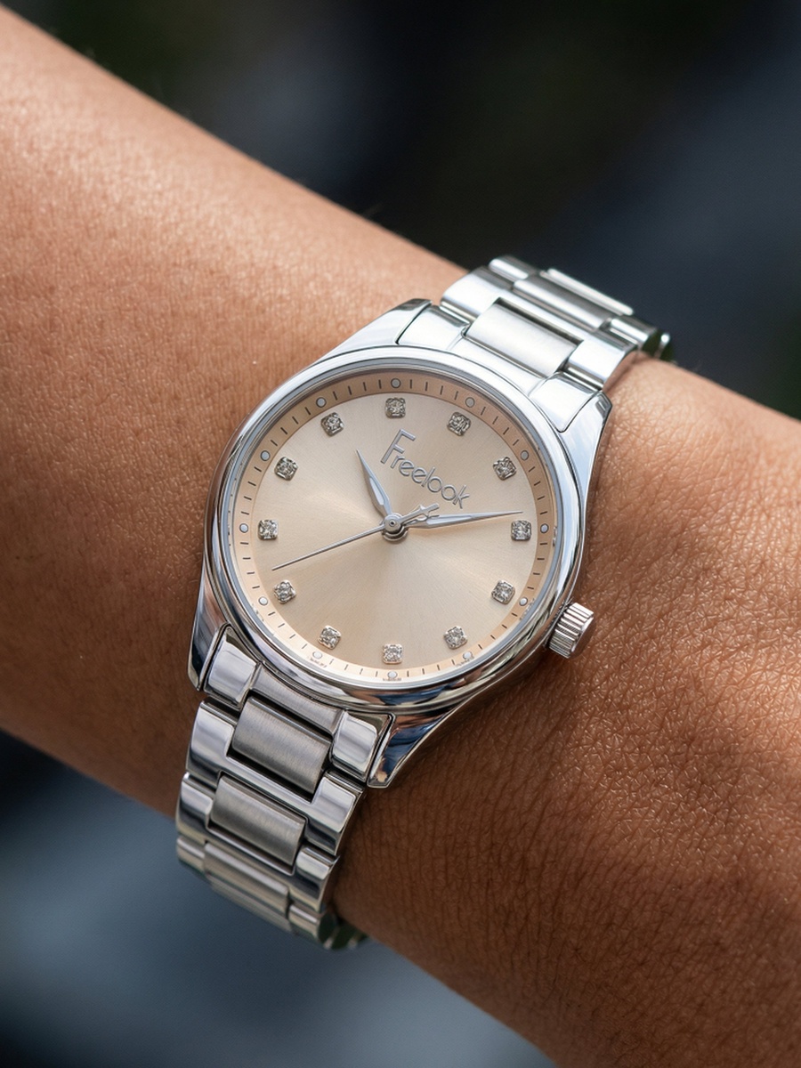 Naturelle Silver Stainless Steel Watch for Women FL.1.10444-4