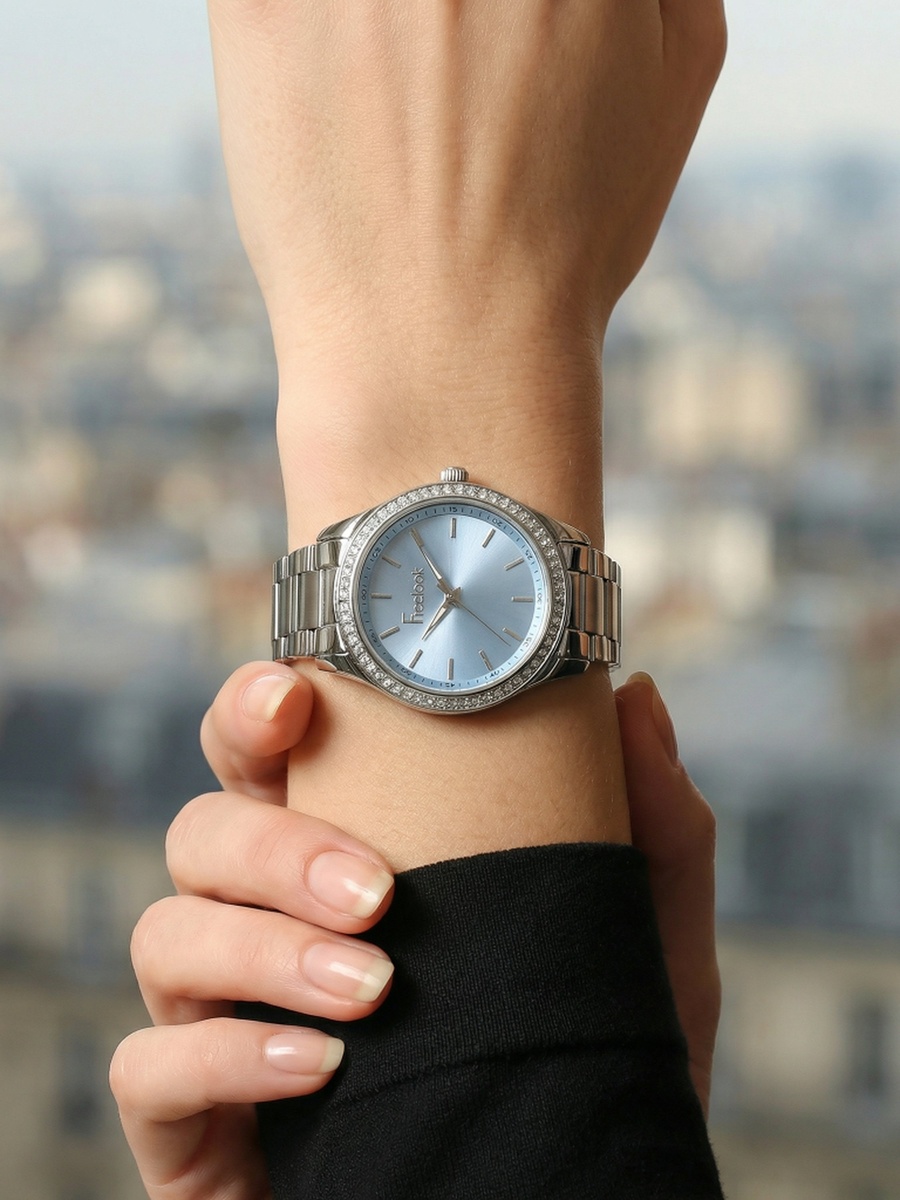 Lumiere Silver Stainless Steel Watch for Women FL.1.10519-2