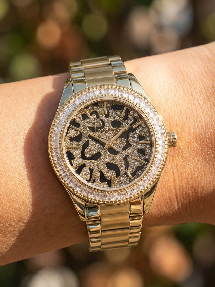 Lumiere Gold Stainless Steel Watch for Women FL.1.10519-4