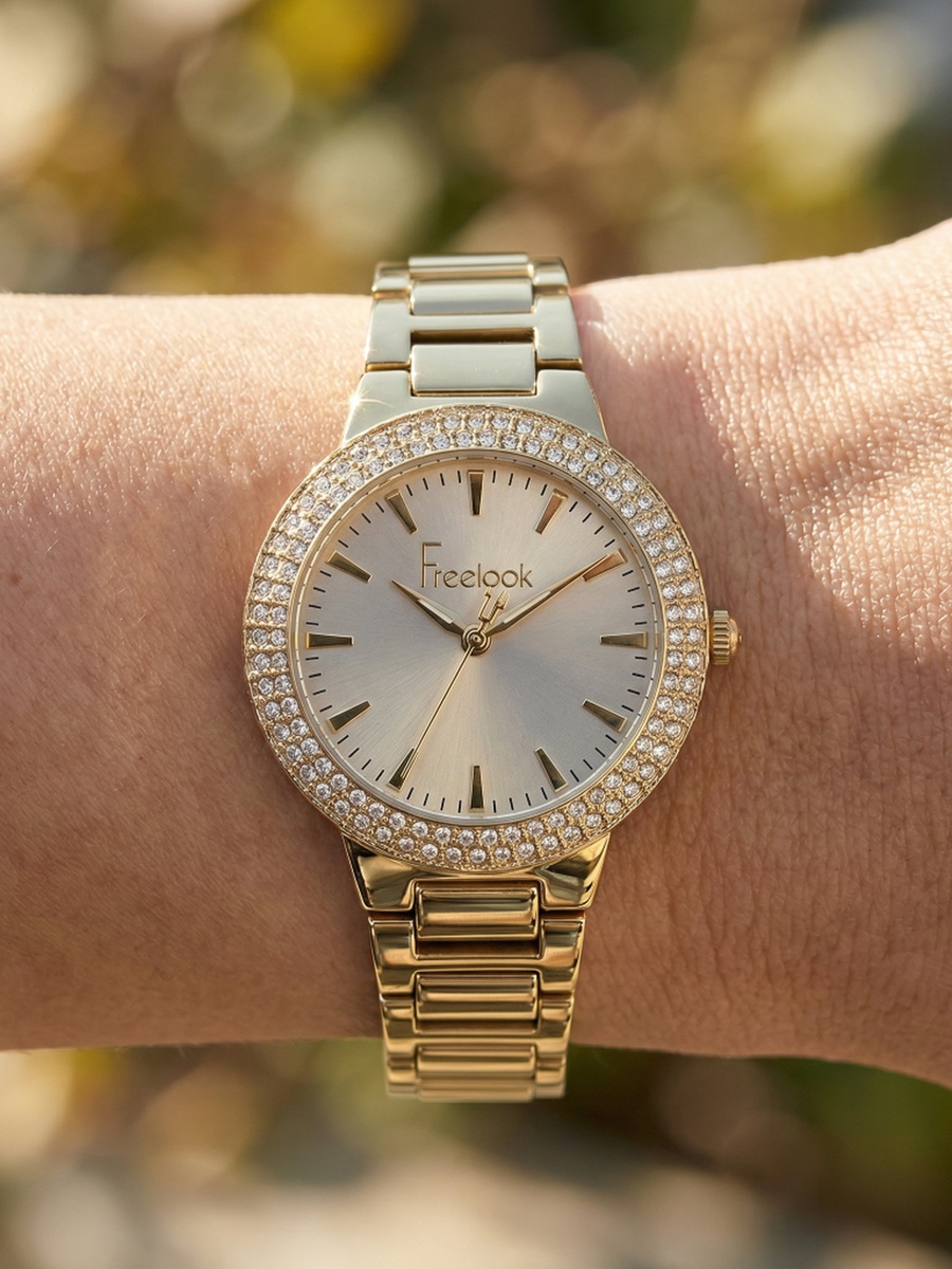 Charmant Gold Stainless Steel Watch for Women FL.1.10523-3
