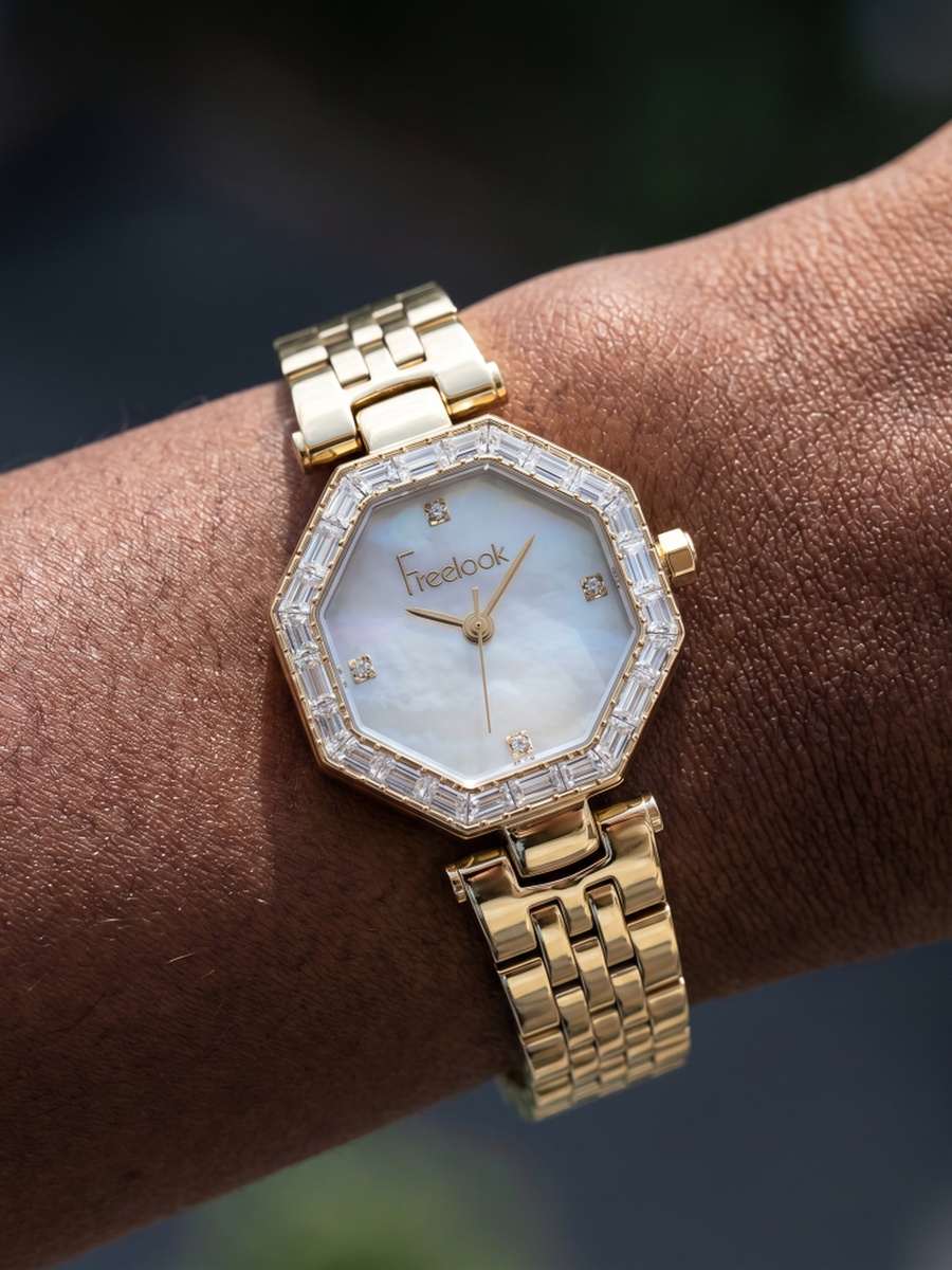 Lumiere Gold Stainless Steel Watch for Women FL.1.10529-2