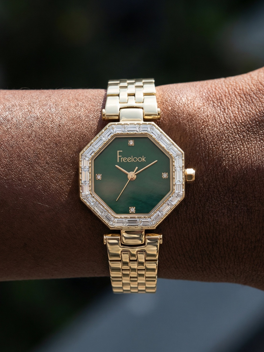 Lumiere Gold Stainless Steel Watch for Women FL.1.10529-3
