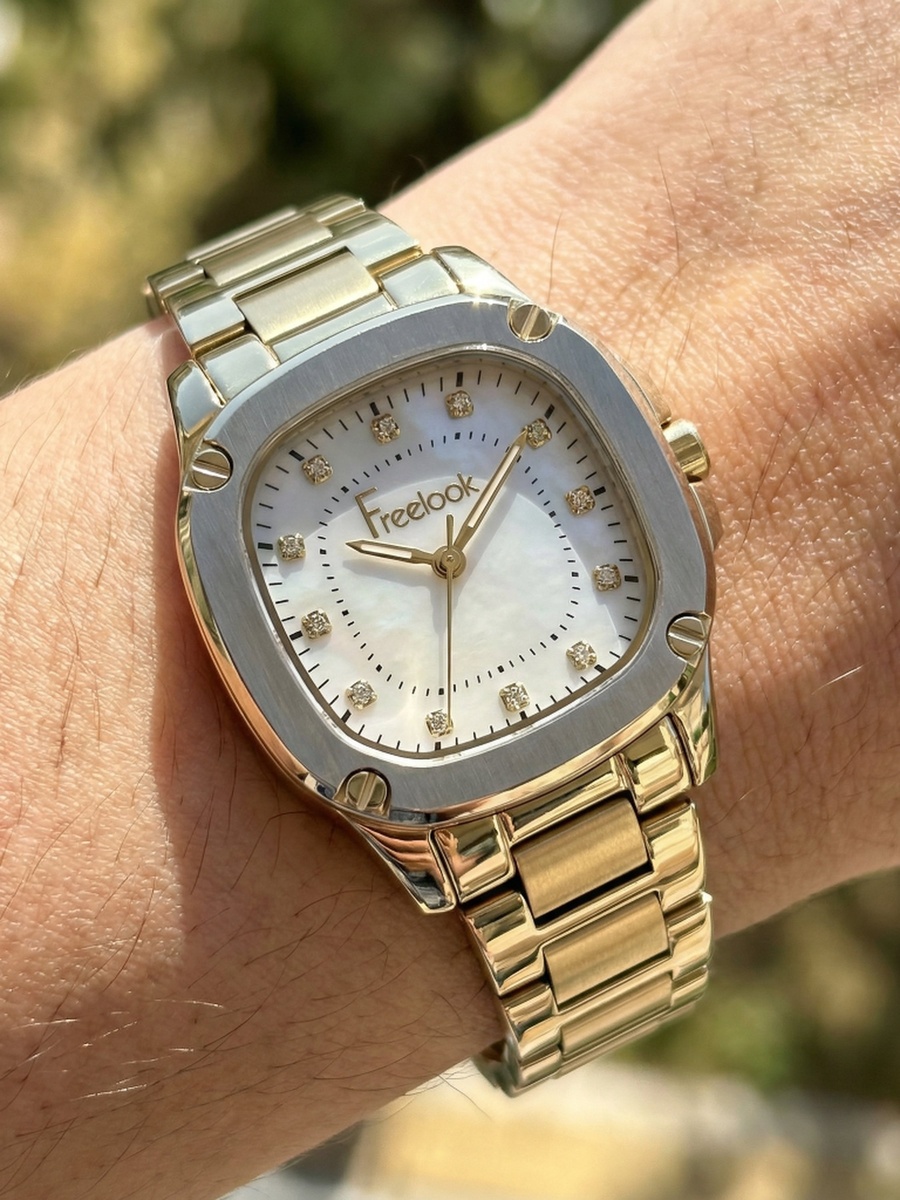 Jolie Gold Stainless Steel Watch for Women FL.1.10531-2