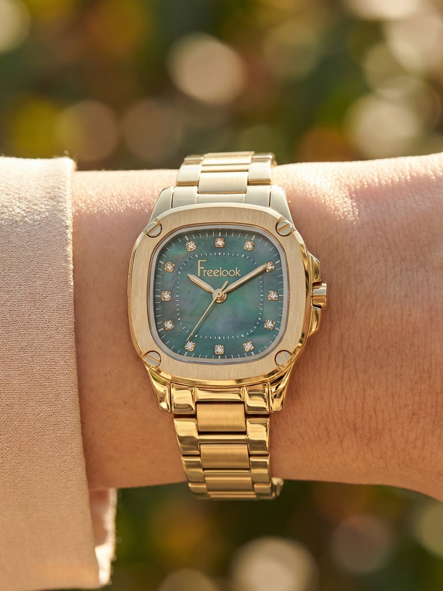 Jolie Gold Stainless Steel Watch for Women FL.1.10531-3