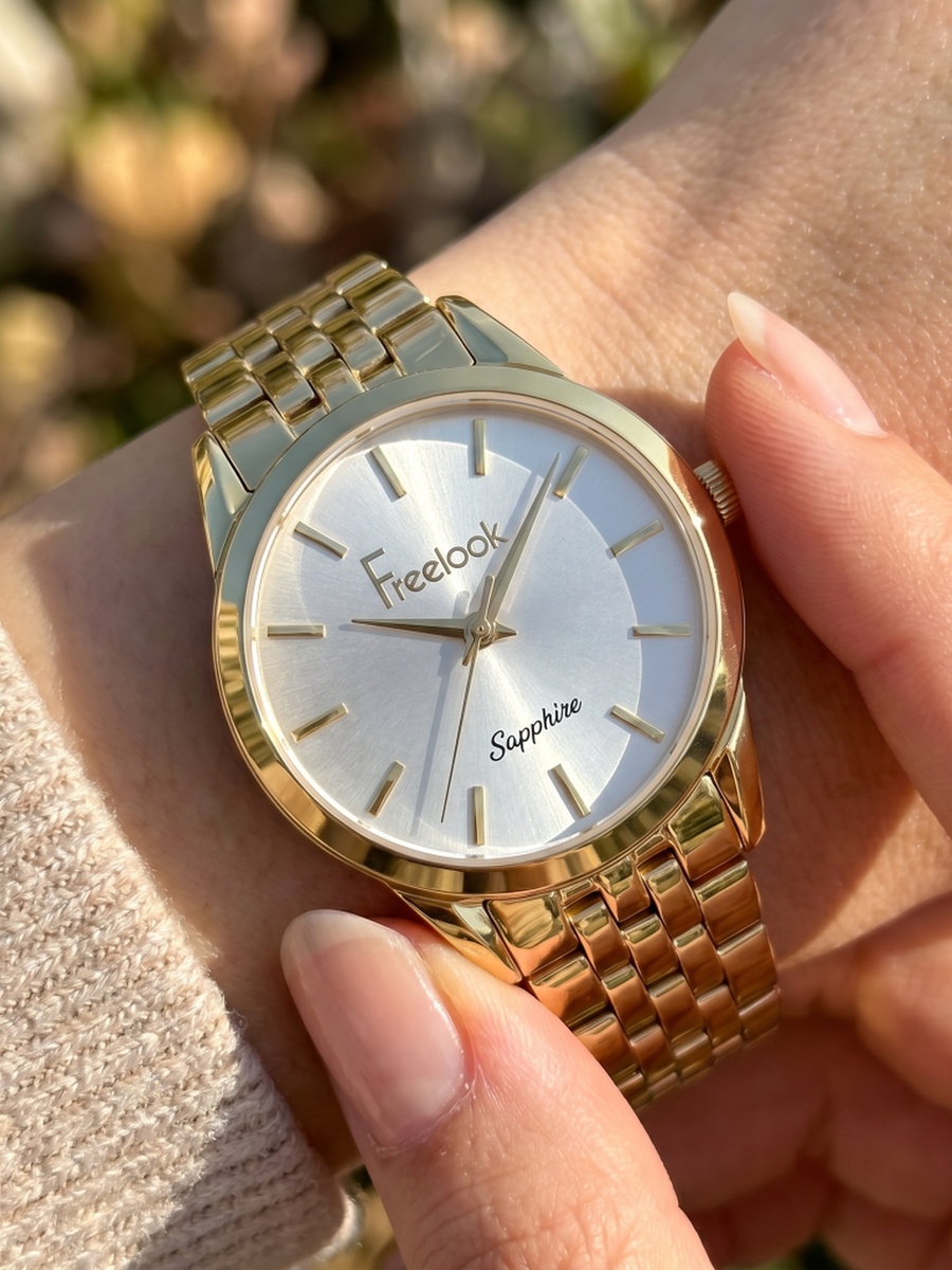 Naturelle Gold Stainless Steel Watch for Women FL.1.10533-3