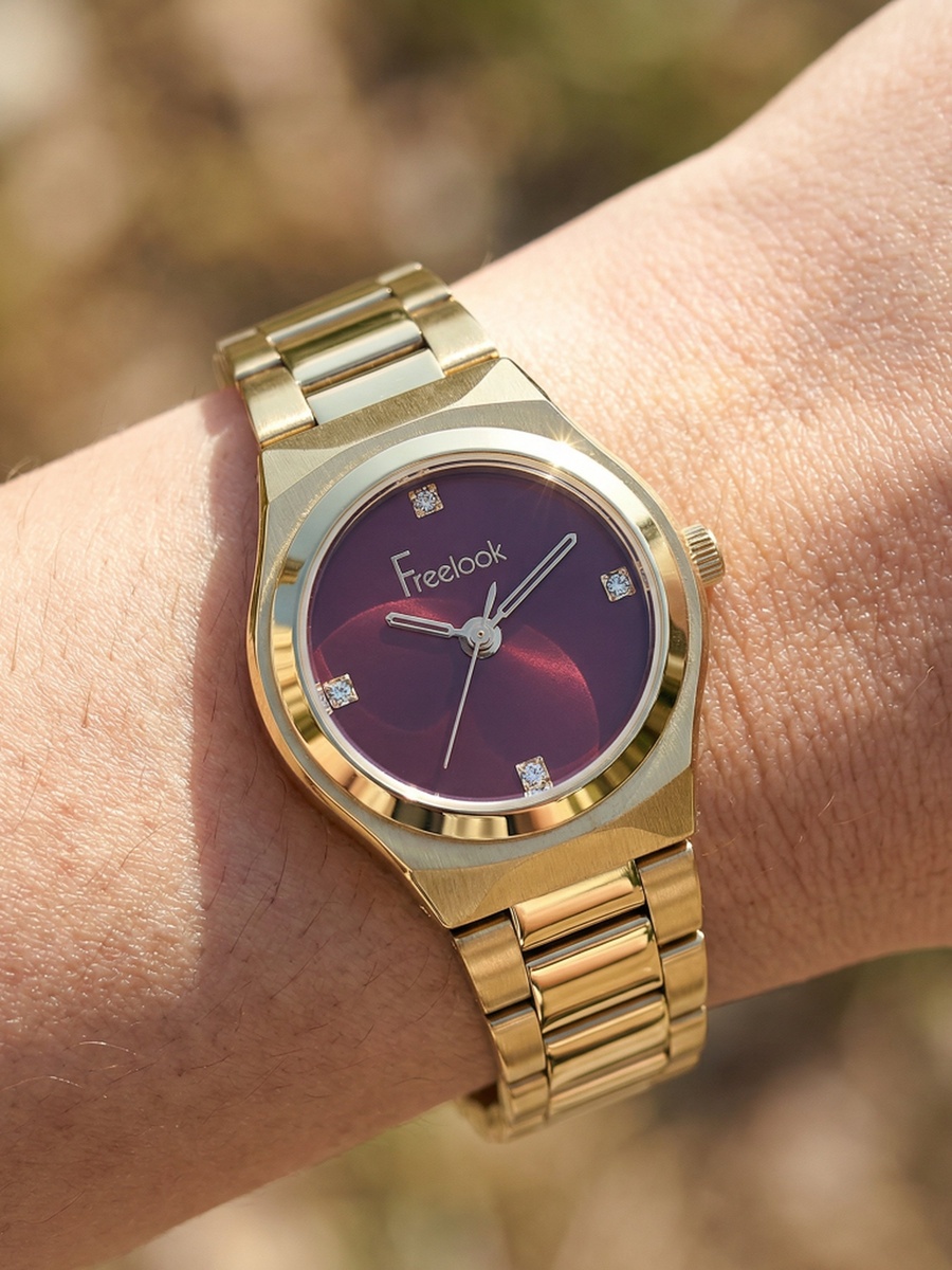 Jolie Gold Stainless Steel Watch for Women FL.1.10534-4