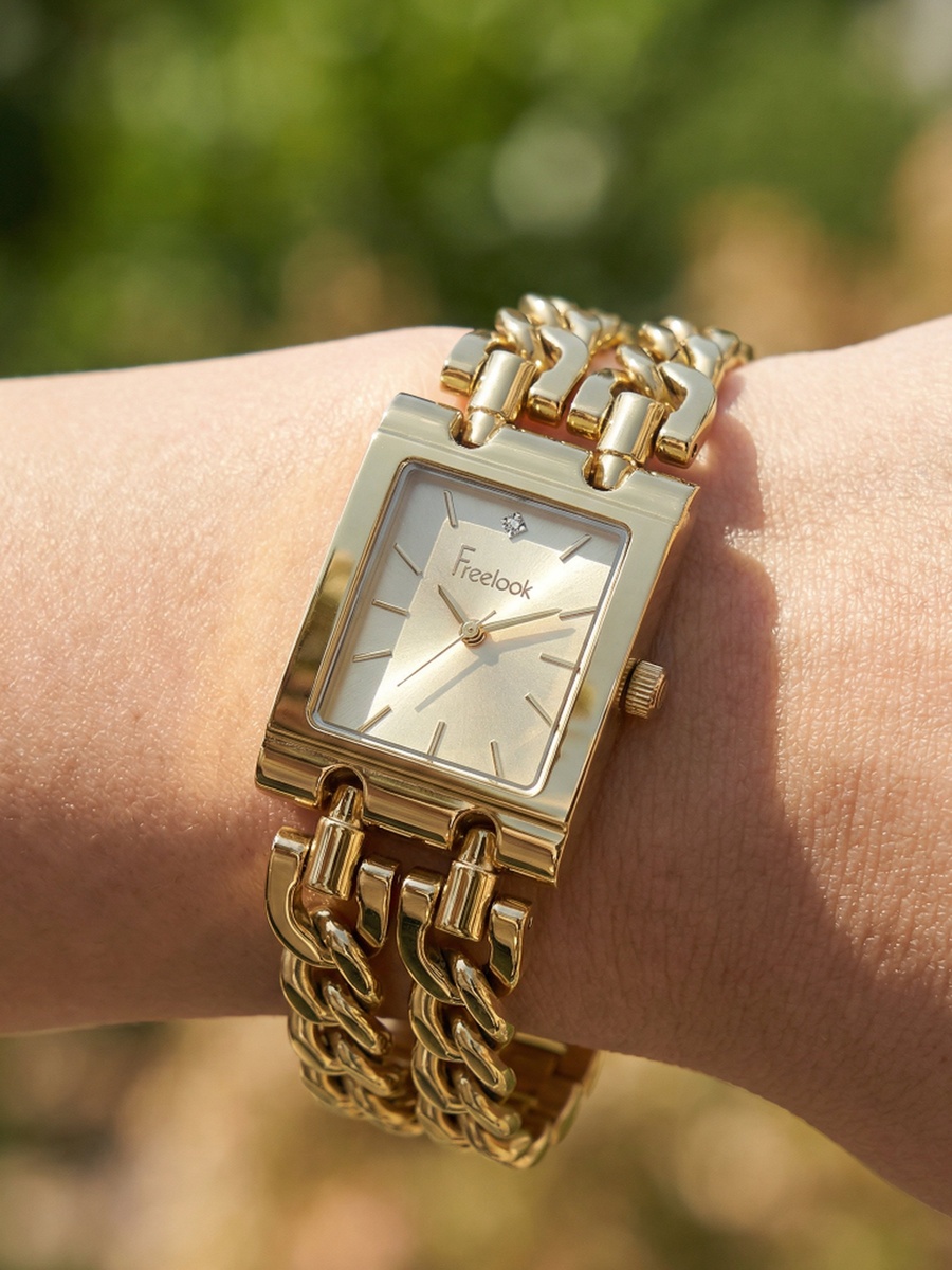 Jolie Gold Stainless Steel Watch for Women FL.1.10538-4