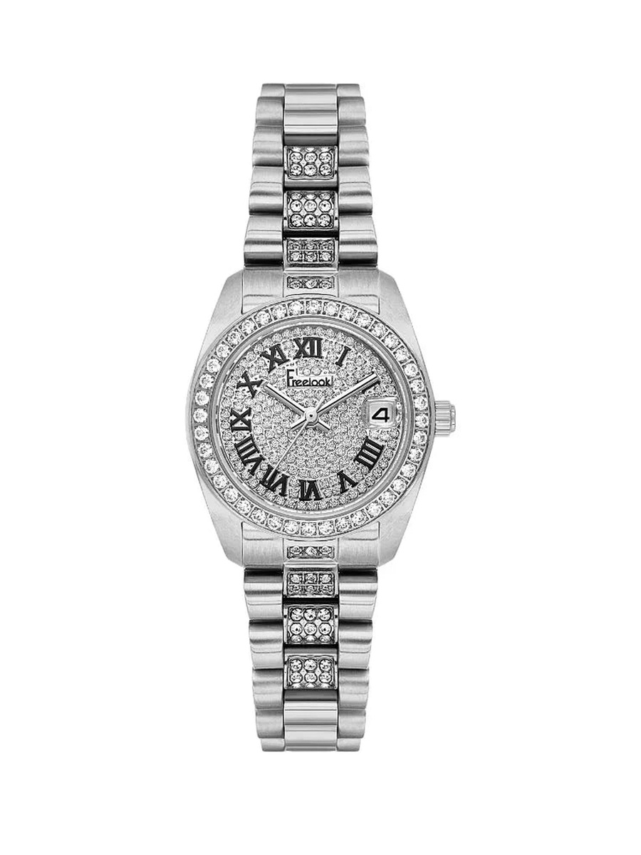 Charmant Silver Stainless Steel Watch for Women FL.4.10023-1