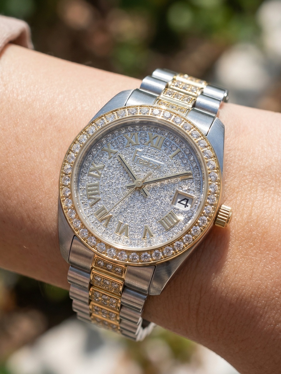 Charmant Two-Tone Stainless Steel Watch for Women FL.4.10023-2