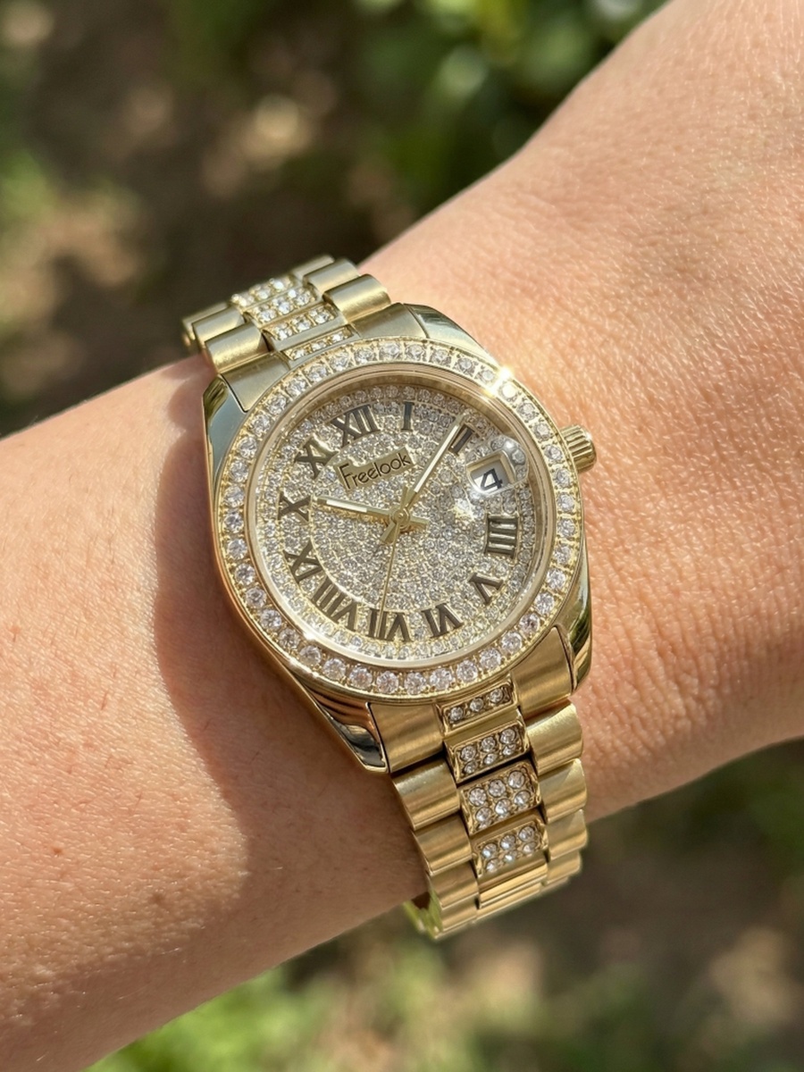 Charmant Gold Stainless Steel Watch for Women FL.4.10023-3