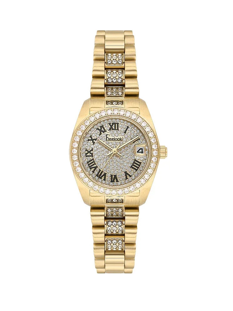 Charmant Gold Stainless Steel Watch for Women FL.4.10023-3