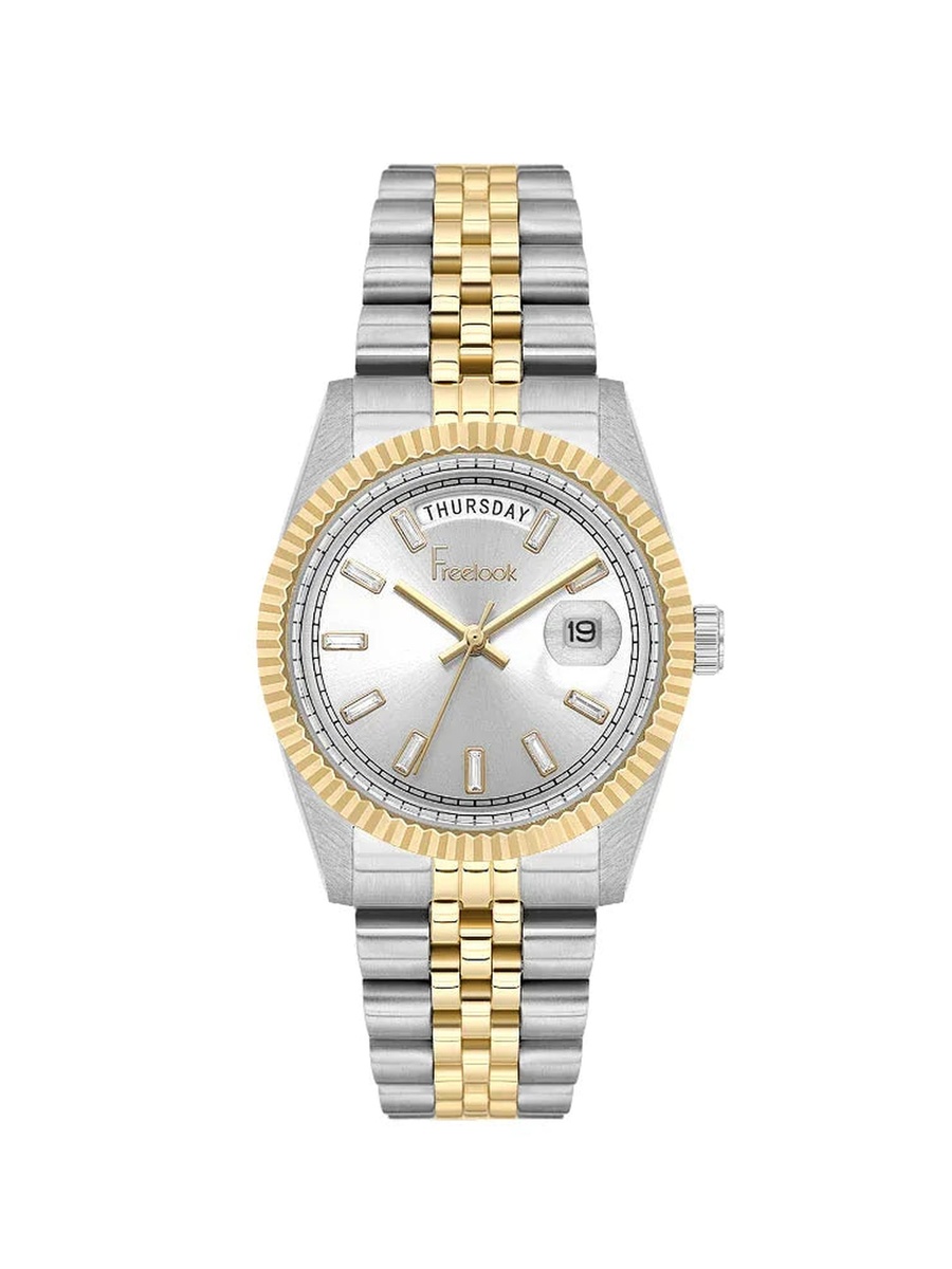 Jolie Two-Tone Stainless Steel Watch for Women FL.4.10021-4