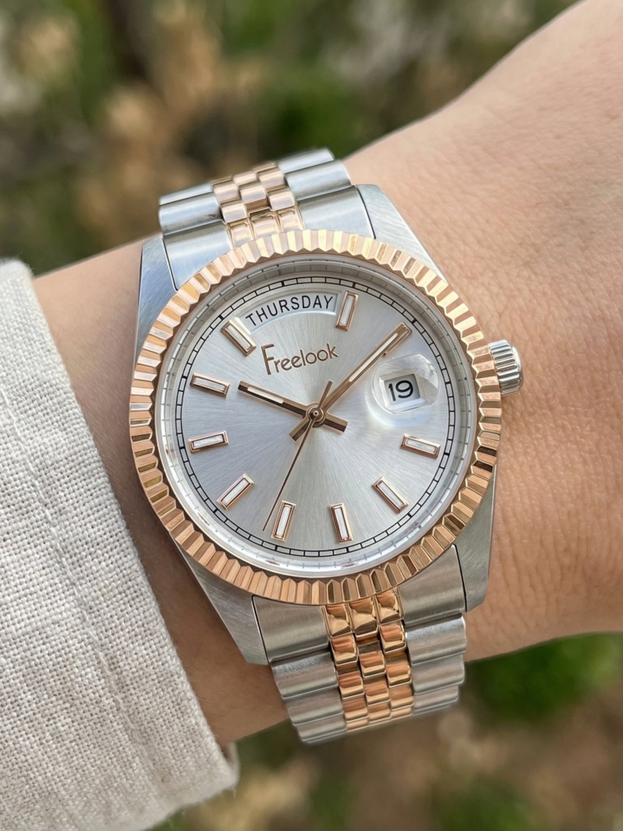 Jolie Two-Tone Stainless Steel Watch for Women FL.4.10021-6