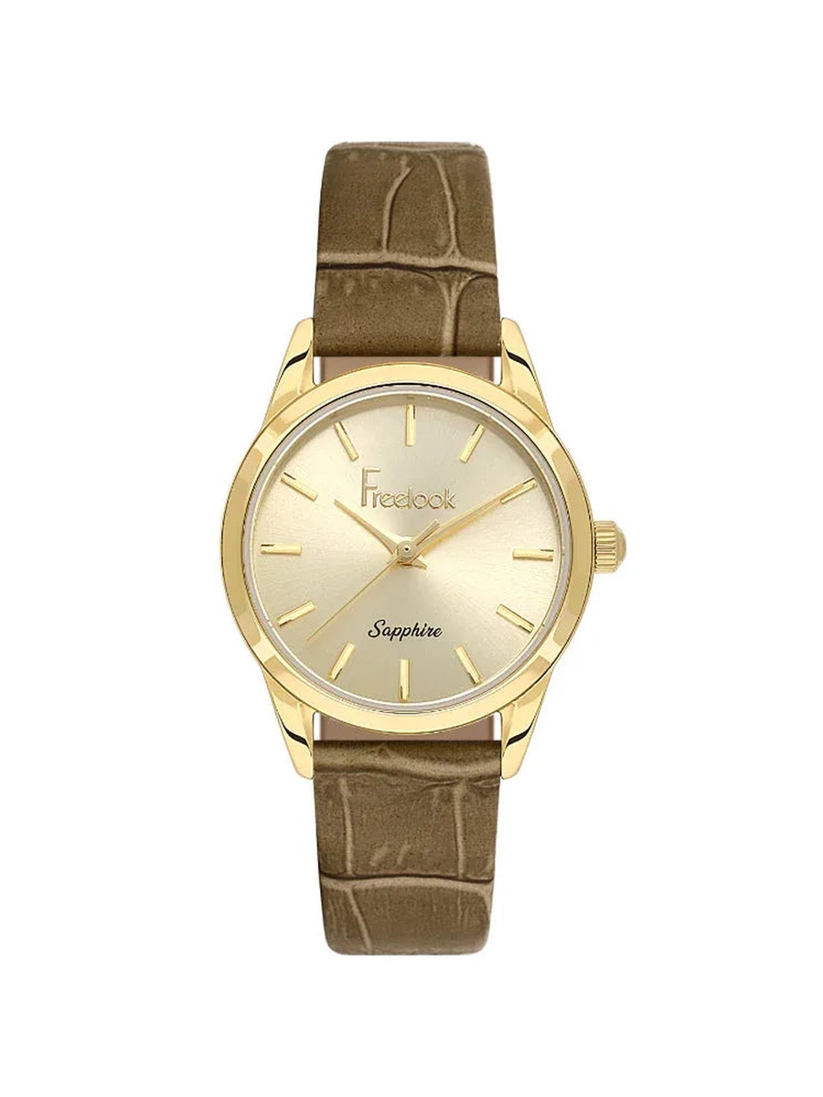 Naturelle Khaki Leather Watch for Women FL.1.10541-4