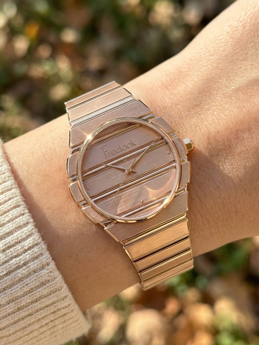 Charmant Rose Gold Stainless Steel Watch for Women FL.1.10543-3