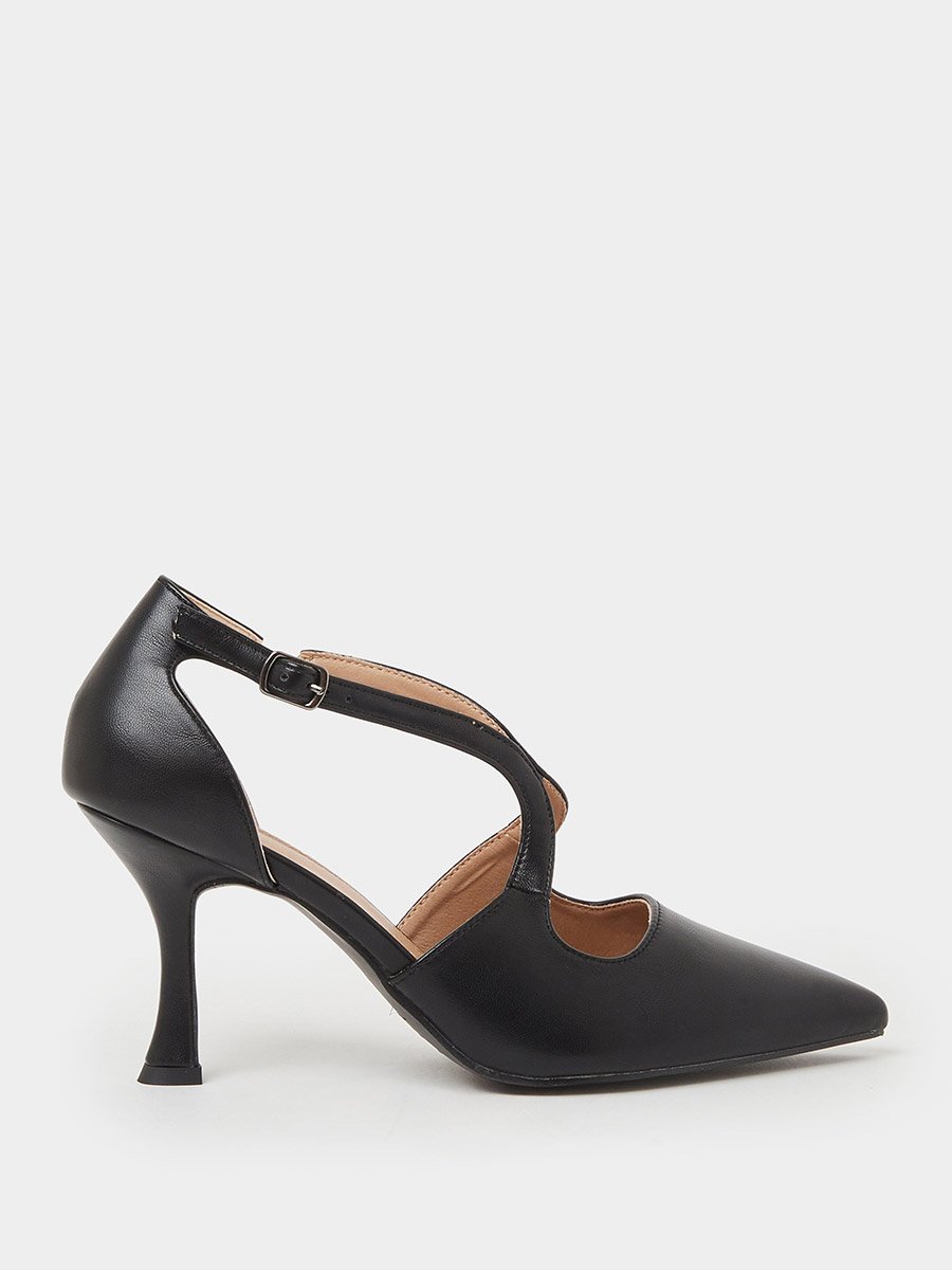 Black Pointed Toe High Heel Formal Pumps