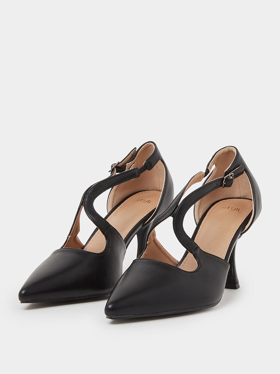 Black Pointed Toe High Heel Formal Pumps