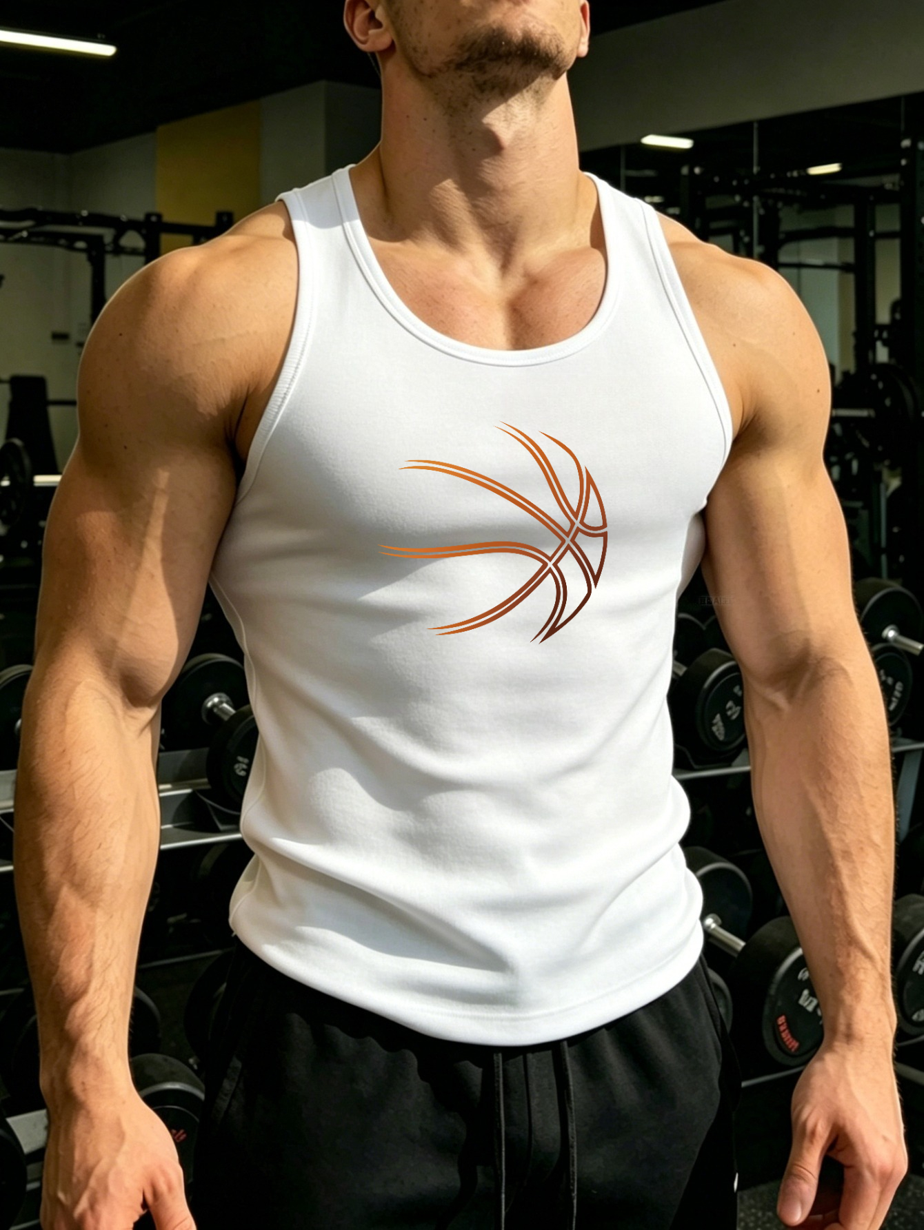 Men Printed Lightweight Tank Top