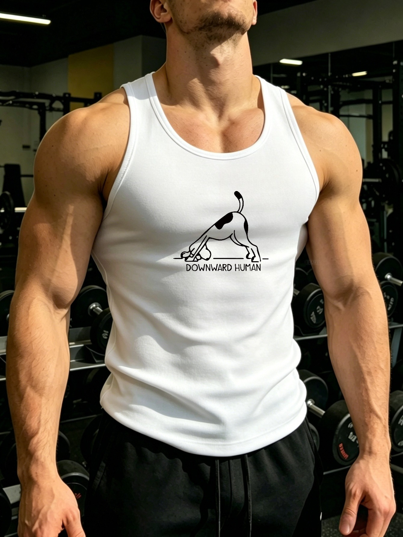 Men Printed Lightweight Tank Top