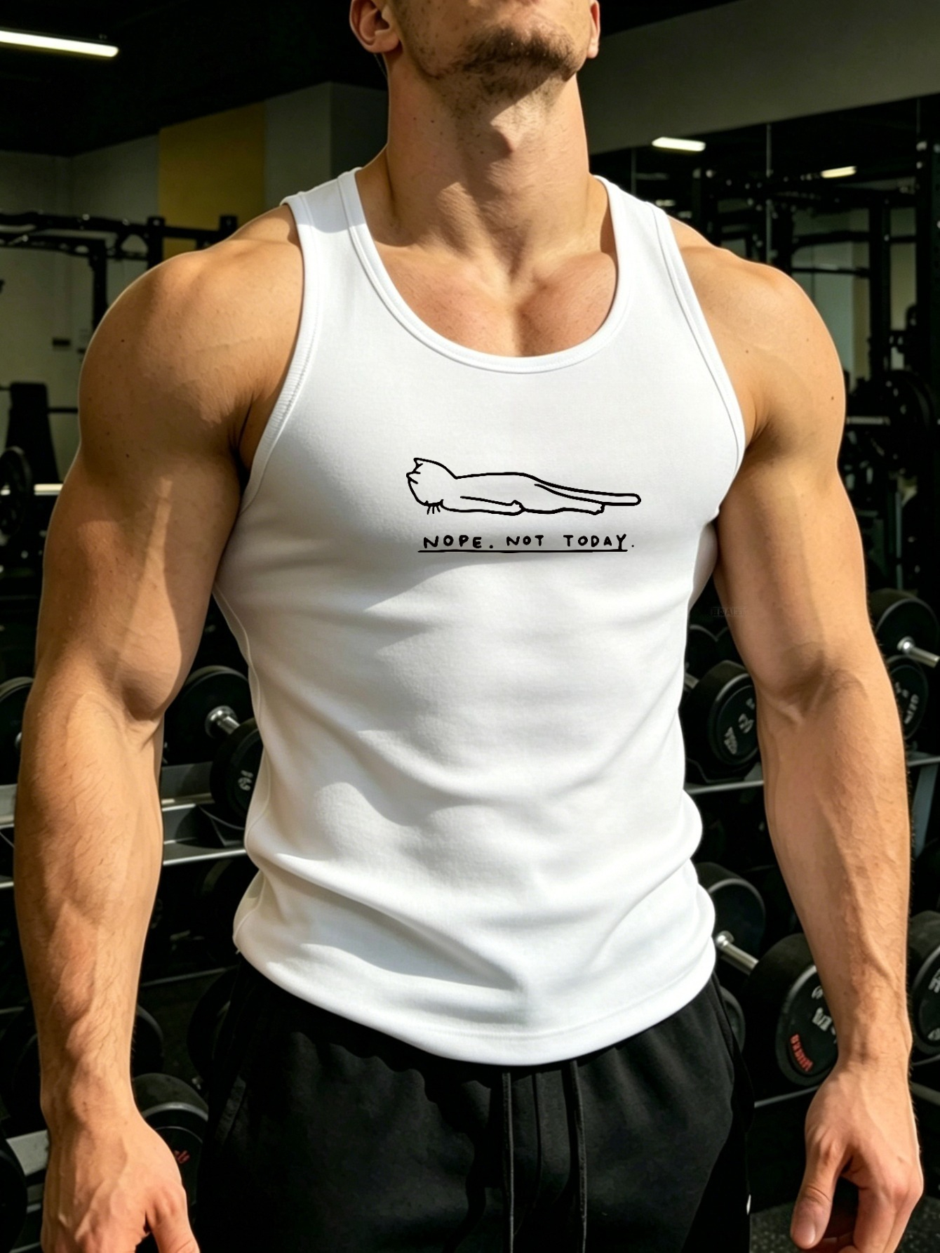 Men Printed Lightweight Tank Top