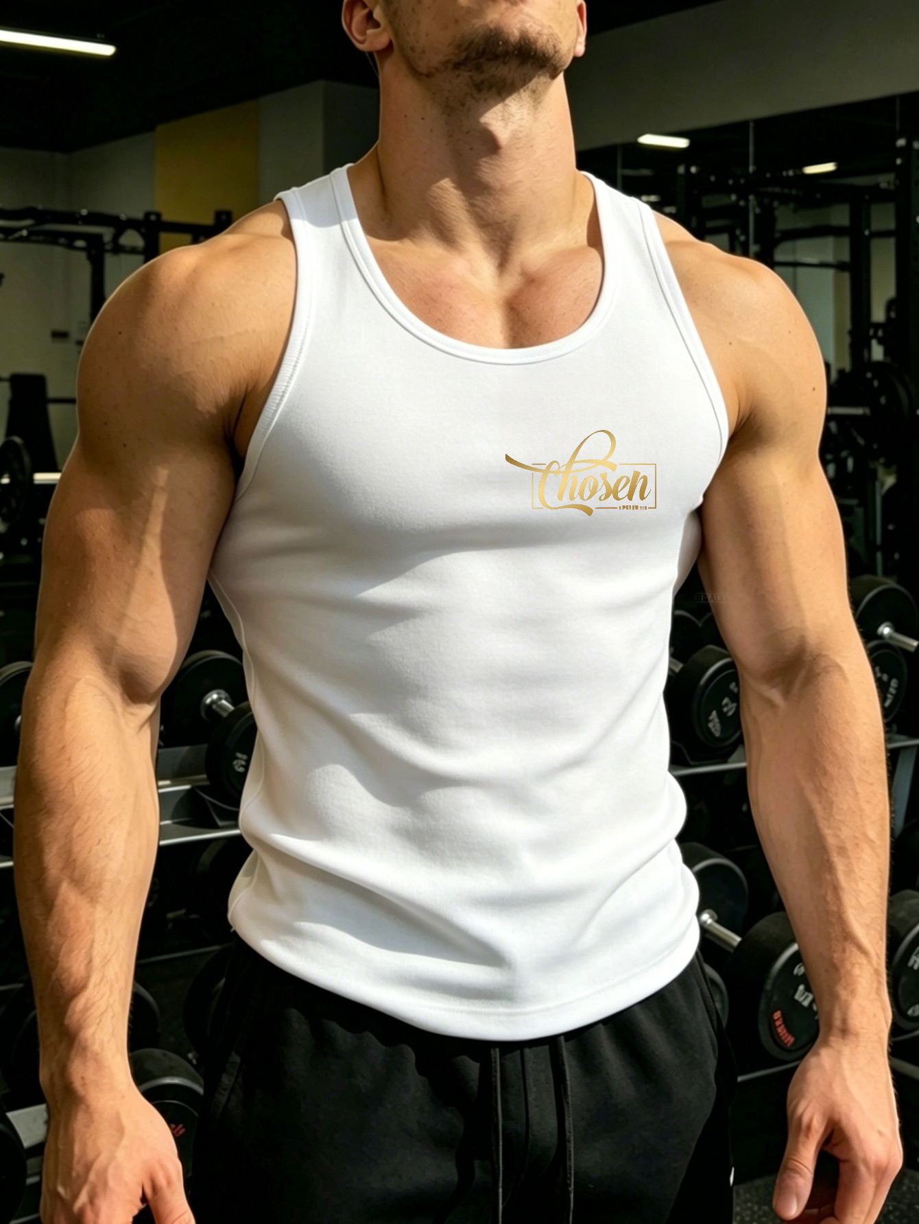 Men Printed Lightweight Tank Top