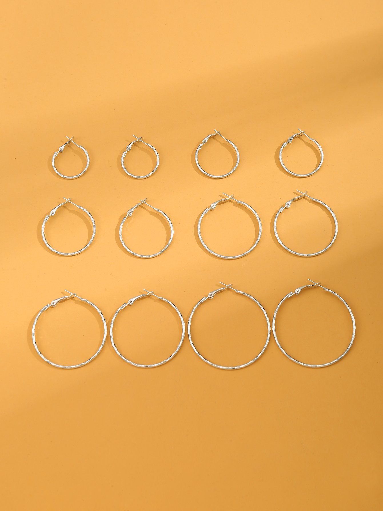 Set of 6 - Hoop Earrings