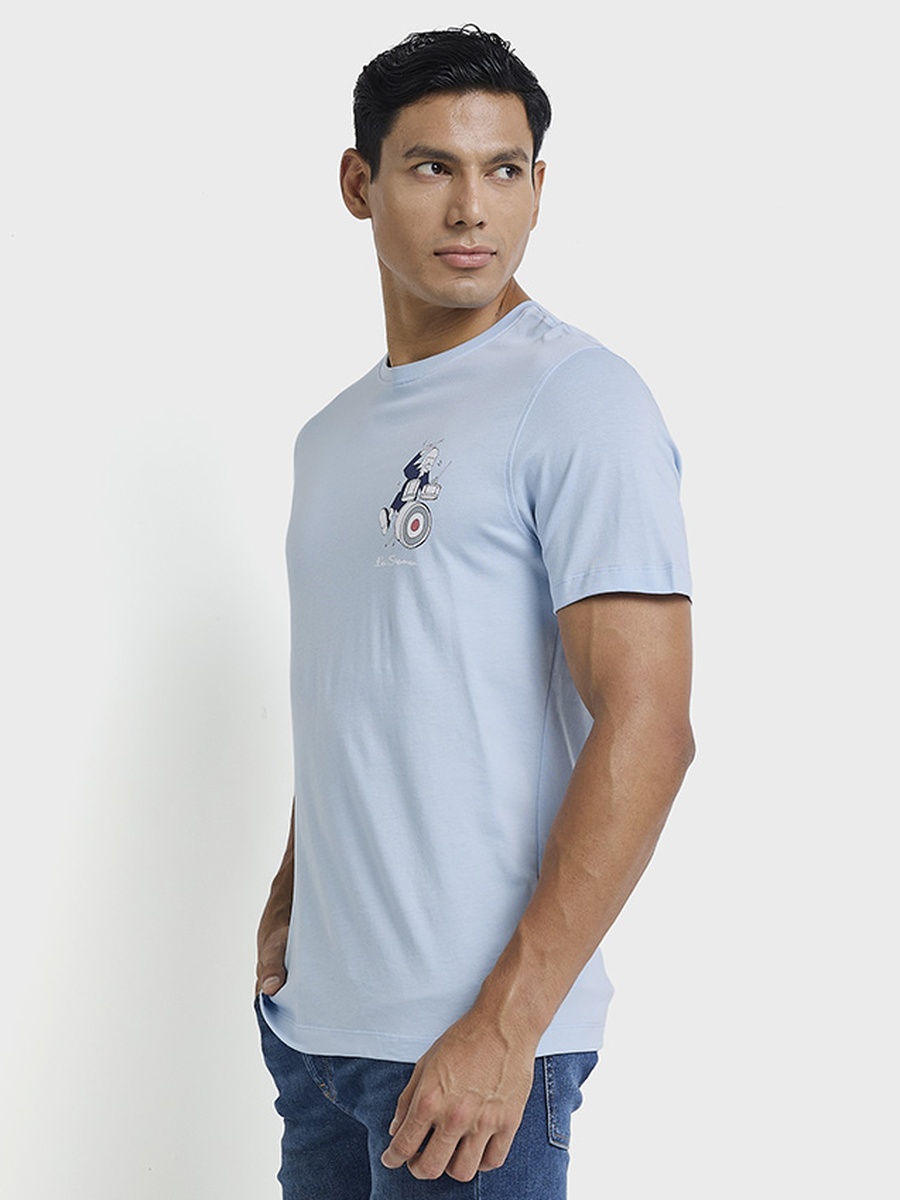 Men Graphic Print Crew Neck T-Shirt