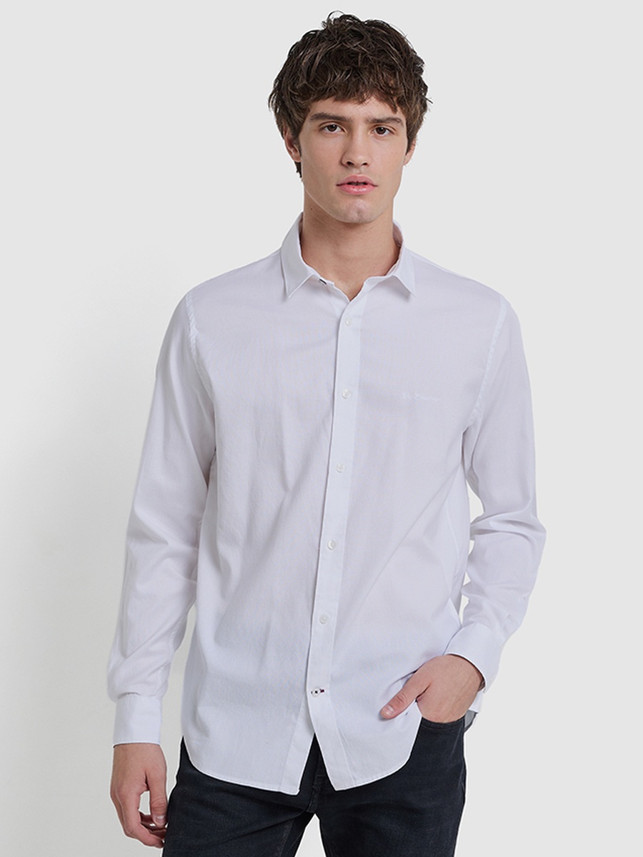 Men Solid Long Sleeves Shirt