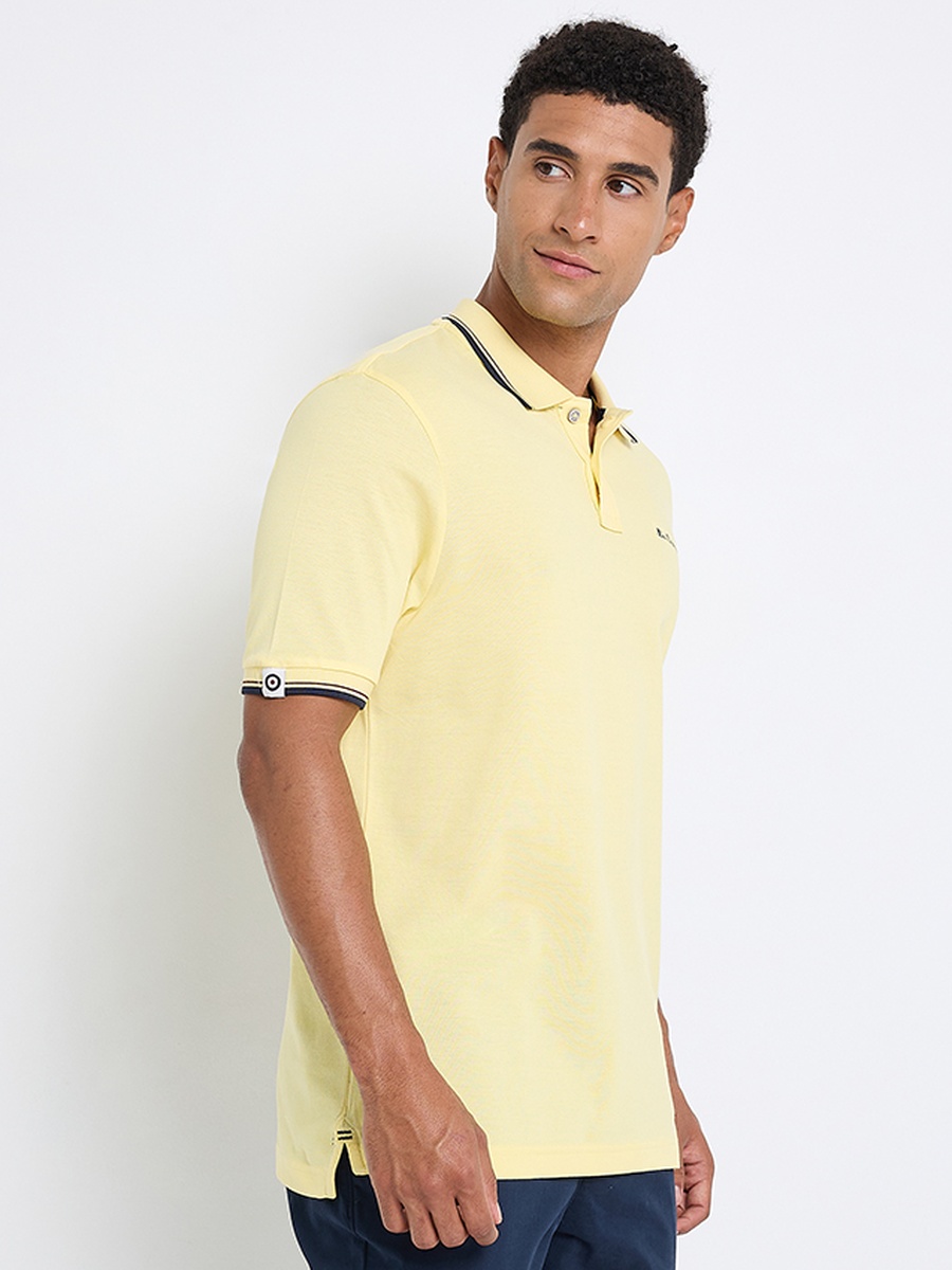 Men Tipped Short Sleeves Polo T-Shirt