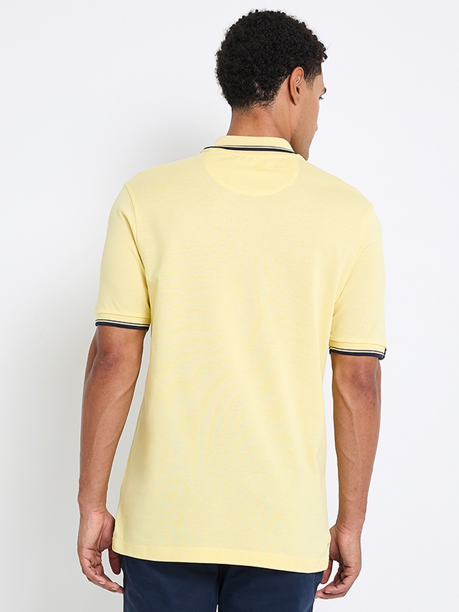 Men Tipped Short Sleeves Polo T-Shirt
