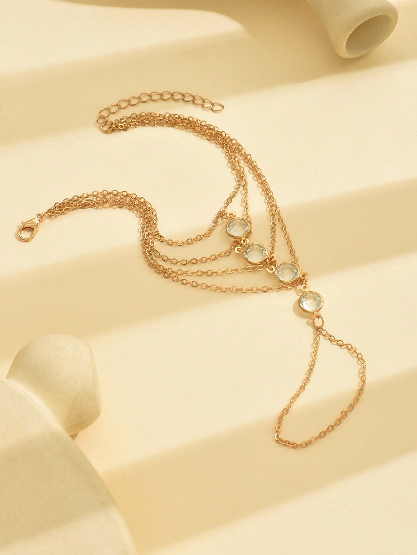 Gold Solid Link Bracelet