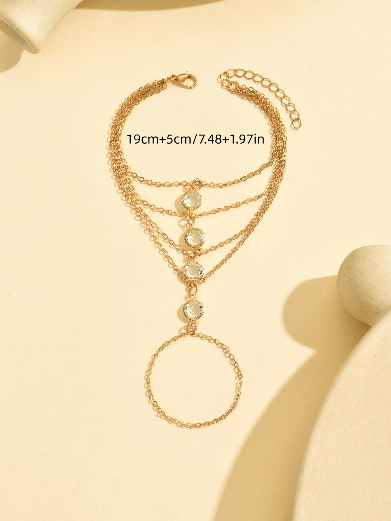 Gold Solid Link Bracelet