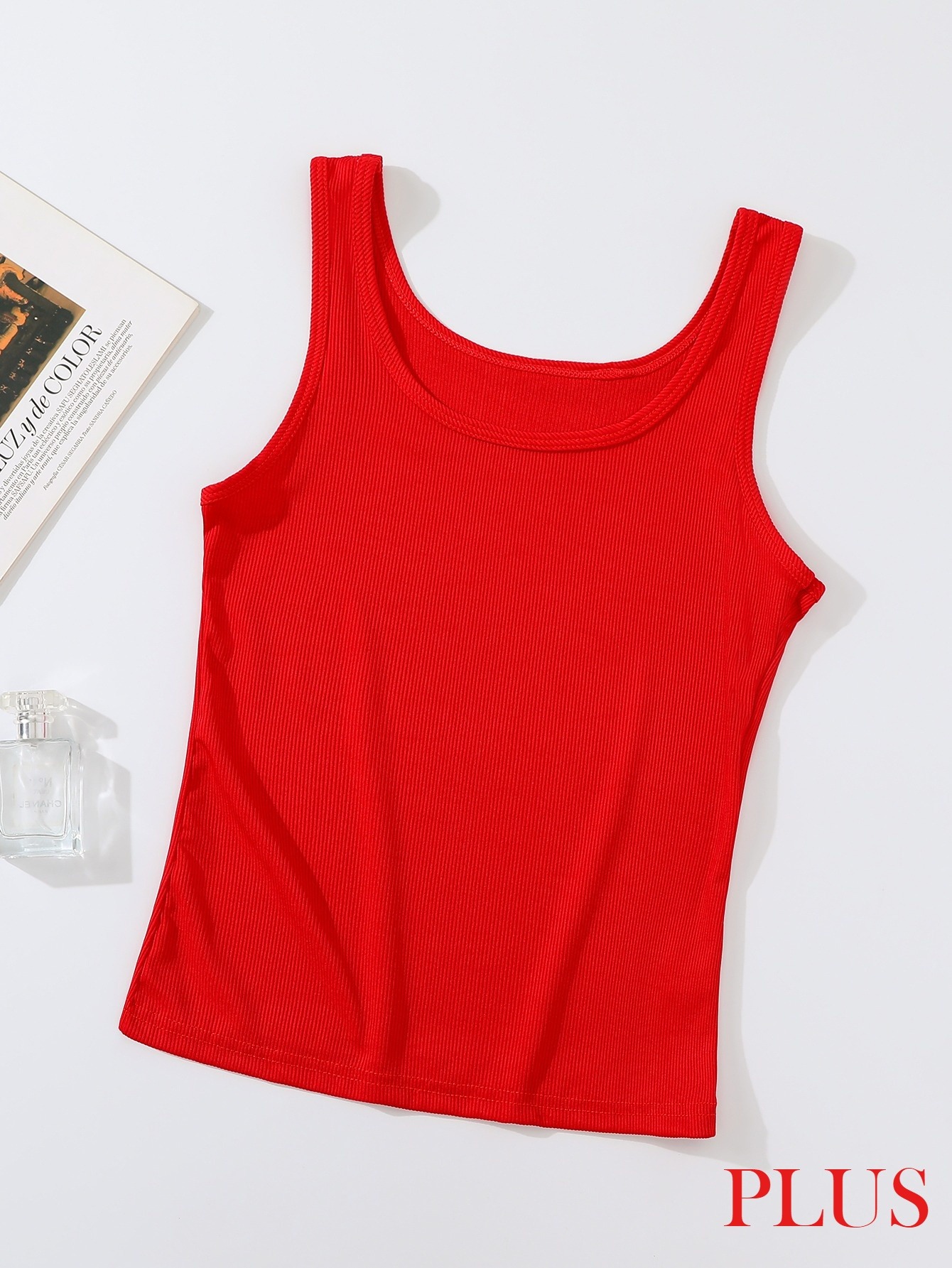 Plus Size Ribbed Tank Top