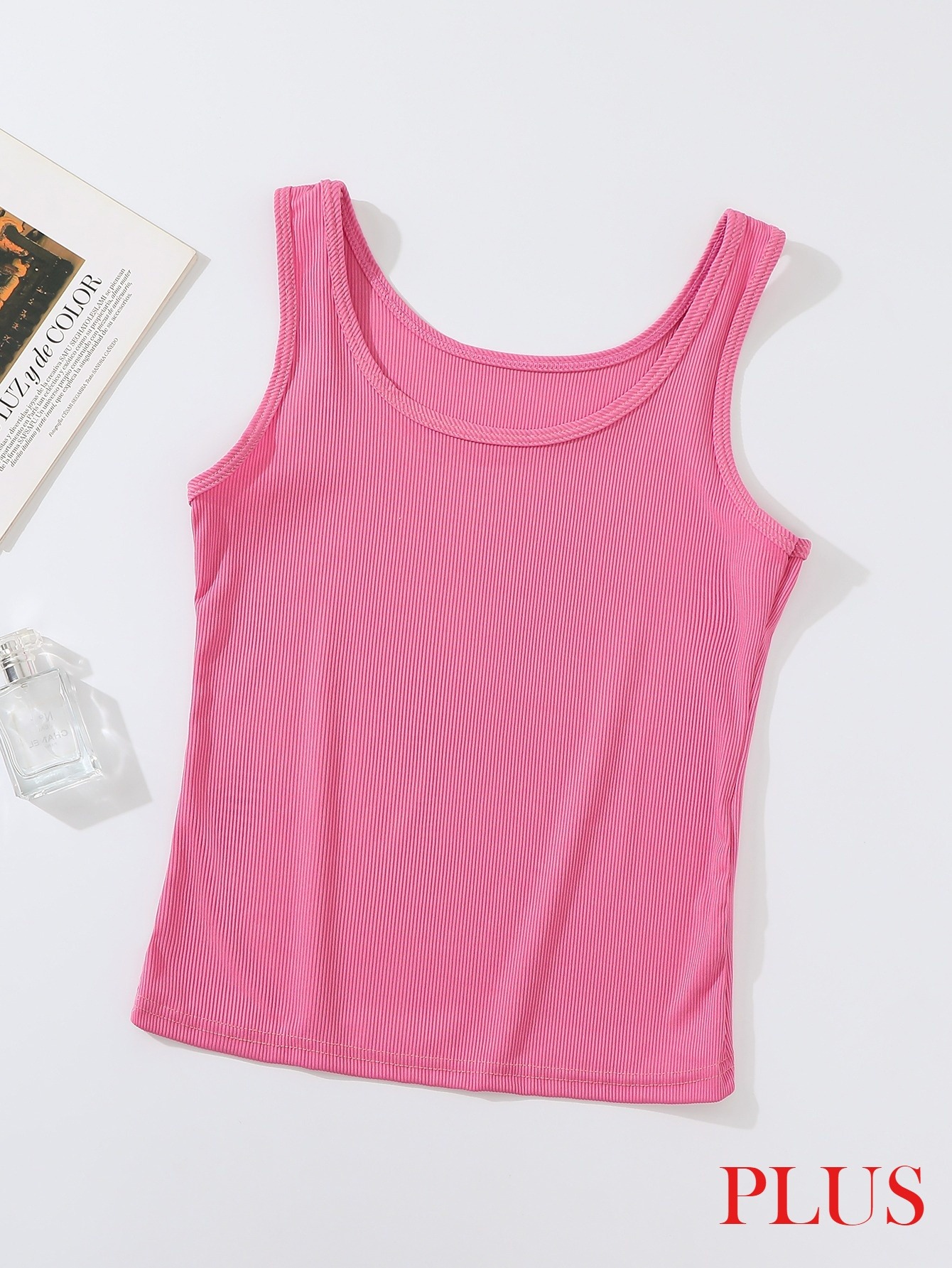 Plus Size Ribbed Tank Top