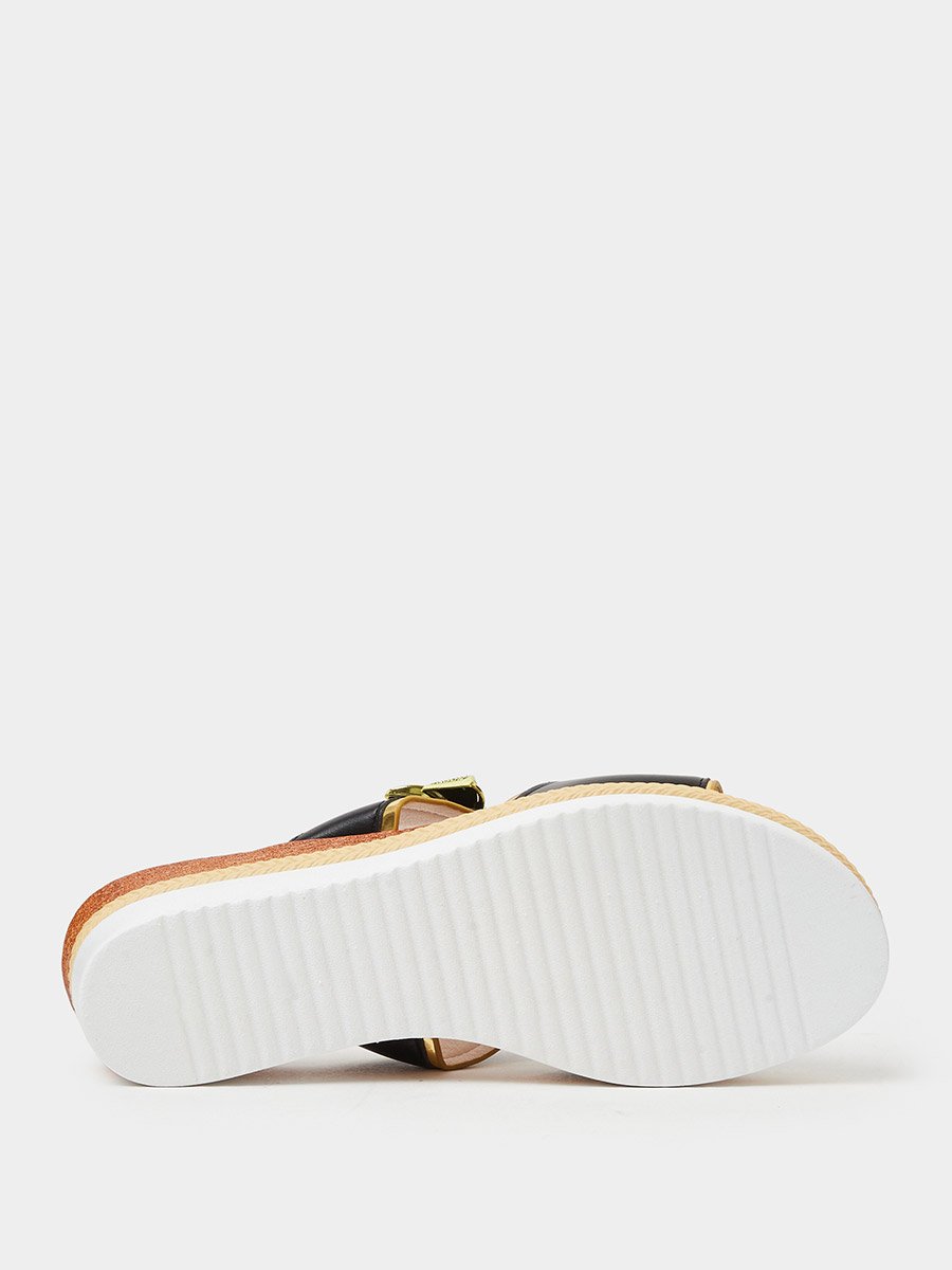 Bow Detail Wedge Heel Sandals